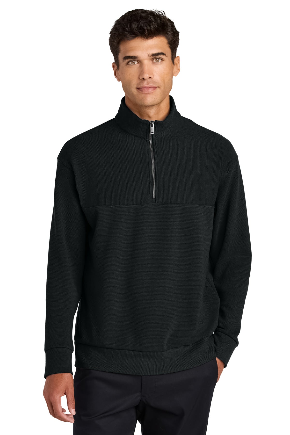 Mercer+Mettle® Linear Texture 1/4-Zip MM3040