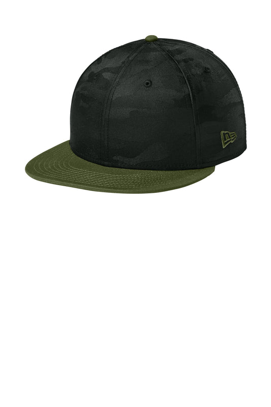 New Era ® Camo Flat Bill Snapback Cap NE407