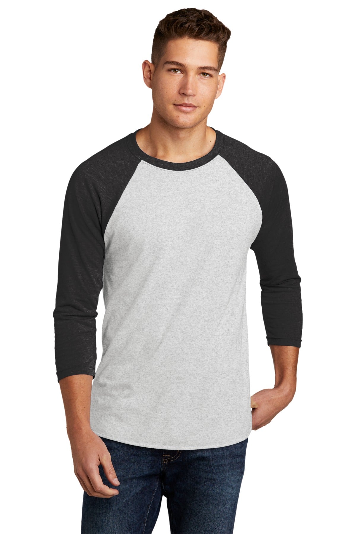 Next Level Apparel®   Adult Tri-Blend 3/4-Sleeve Raglan Tee. NL6051