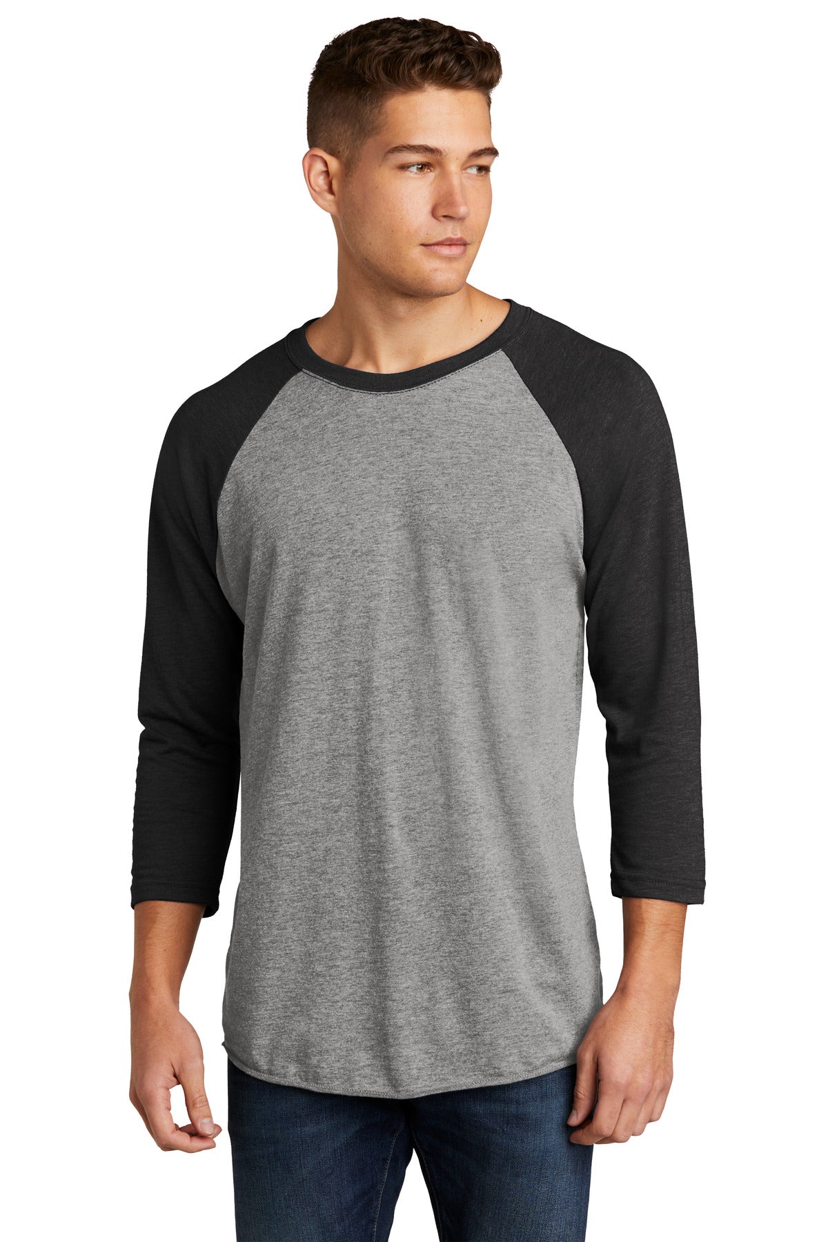 Next Level Apparel®   Adult Tri-Blend 3/4-Sleeve Raglan Tee. NL6051