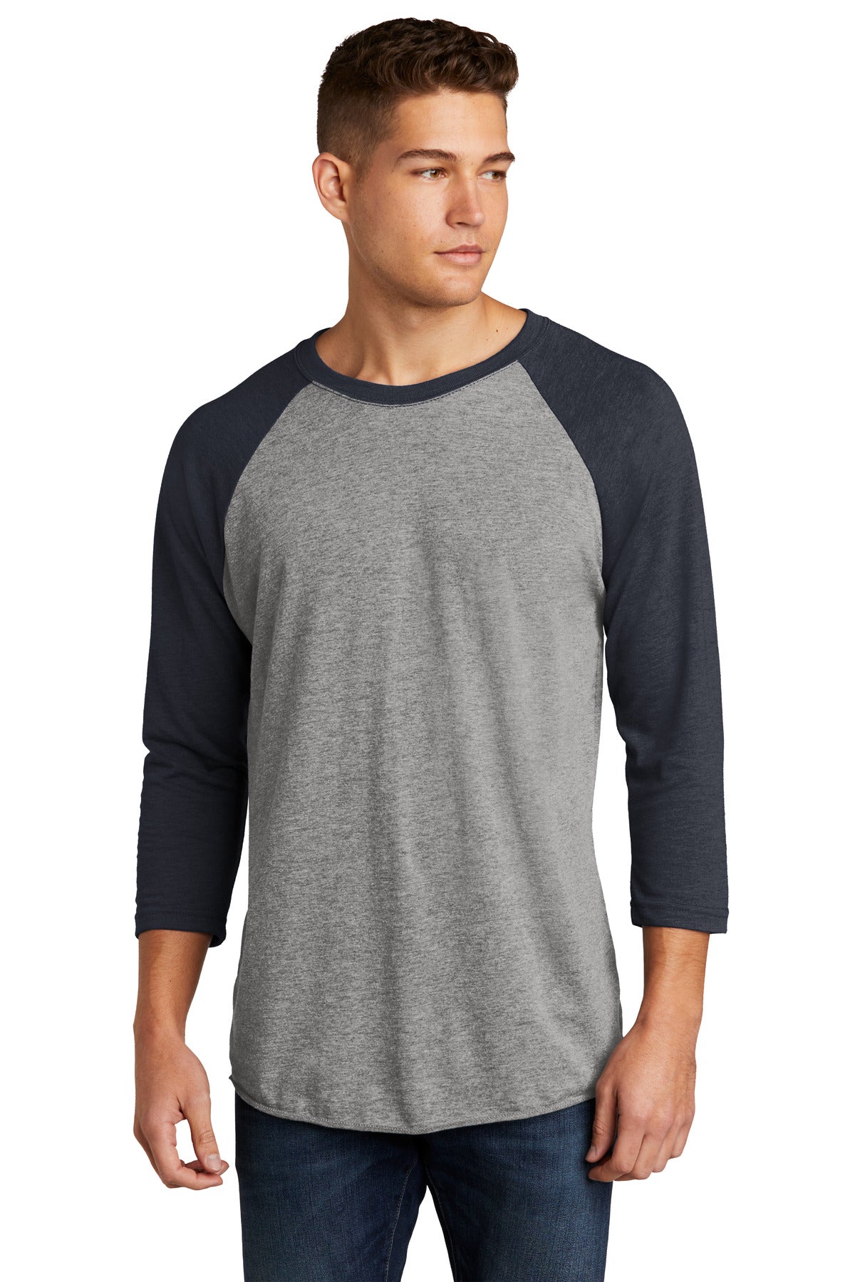 Next Level Apparel®   Adult Tri-Blend 3/4-Sleeve Raglan Tee. NL6051