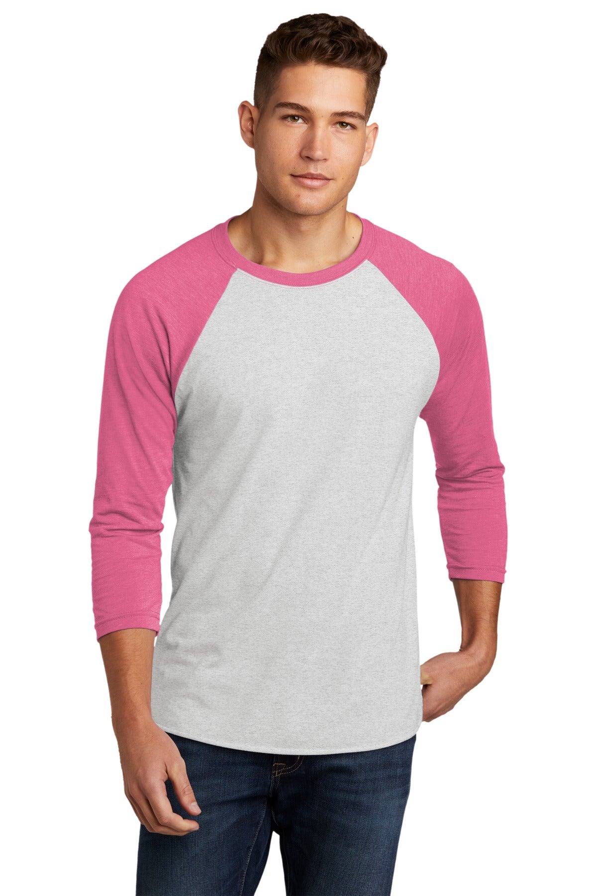 Next Level Apparel®   Adult Tri-Blend 3/4-Sleeve Raglan Tee. NL6051