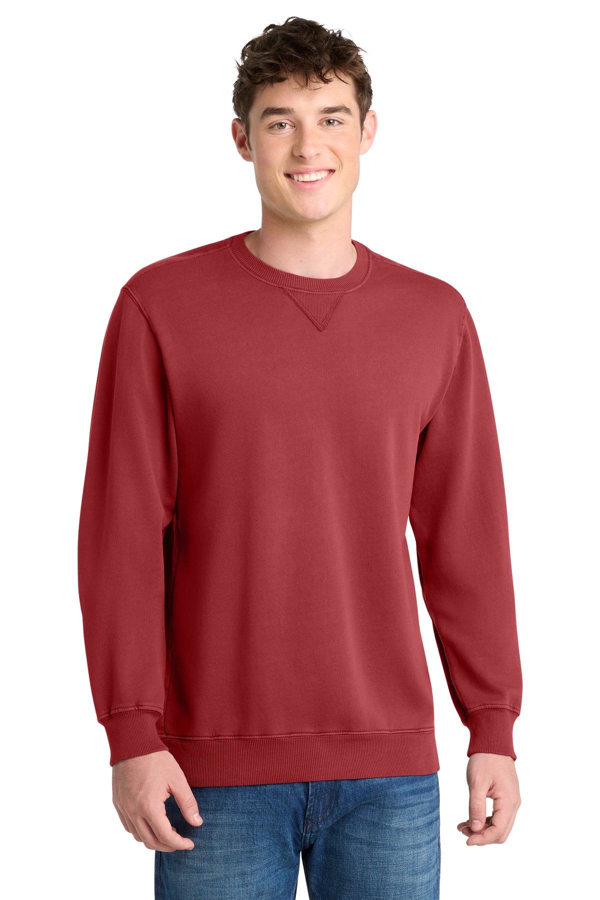 Port & Co™ Beach Wash® Garment-Dyed Crewneck Sweatshirt PC098