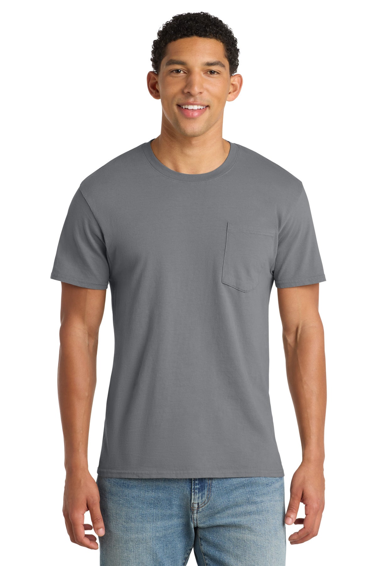 Port & Co™ Beach Wash® Garment-Dyed Pocket Tee.  PC099P