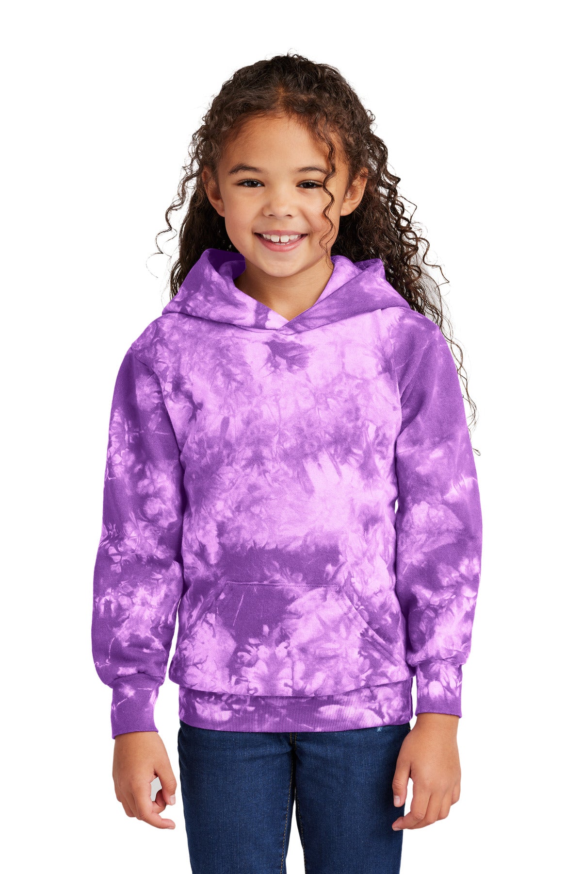 Port & Co™ Youth Crystal Tie-Dye Pullover Hoodie PC144Y