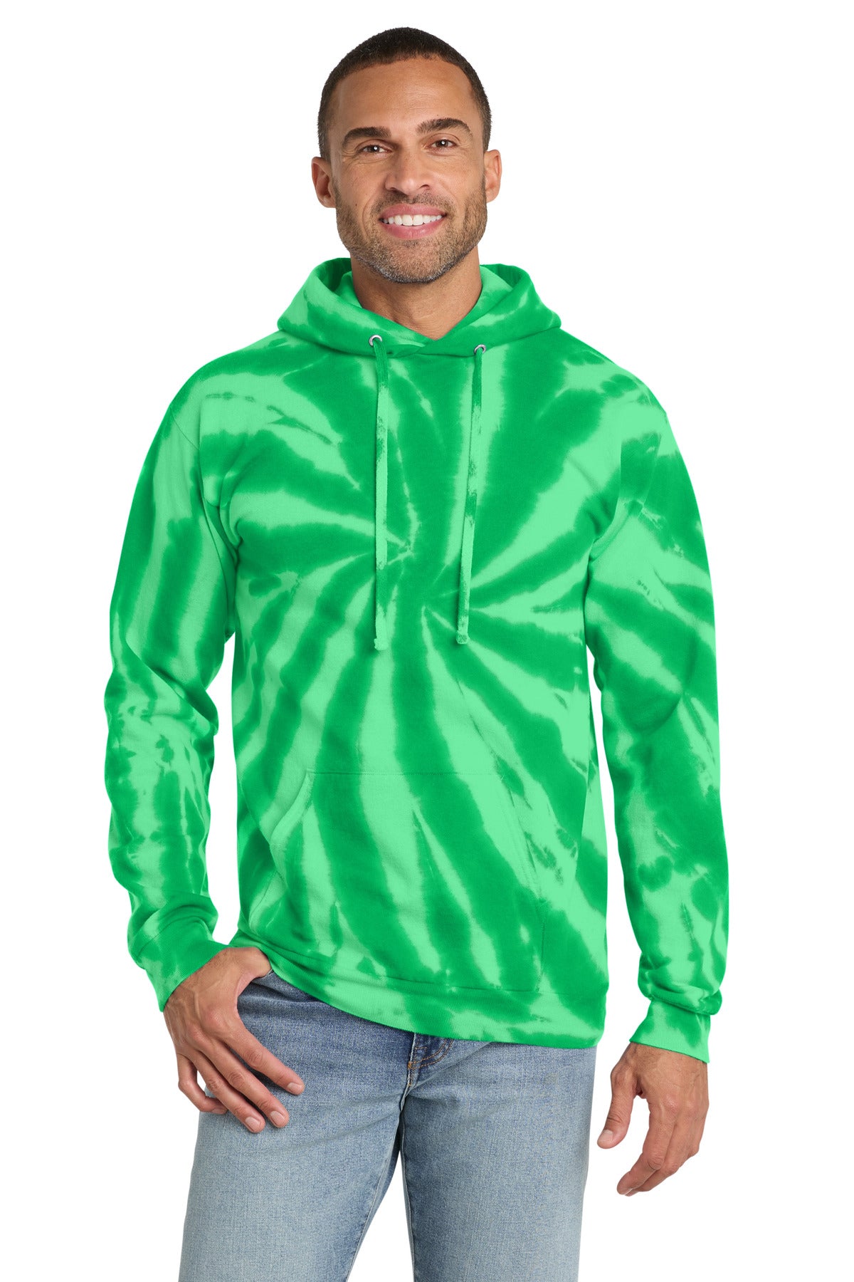 Port & Co™ Tie-Dye Pullover Hooded Sweatshirt. PC146