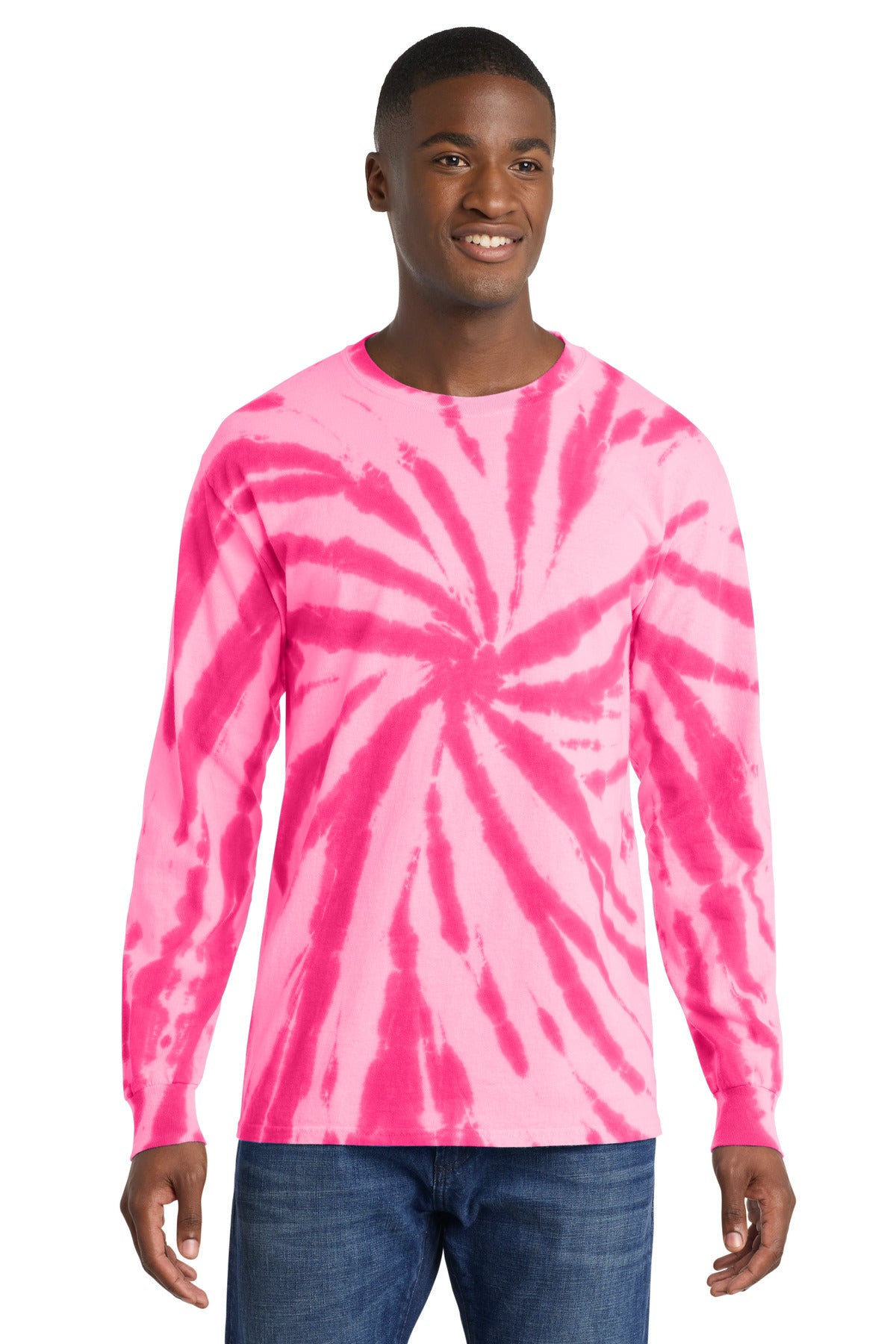 Port & Co™ Tie-Dye Long Sleeve Tee.  PC147LS