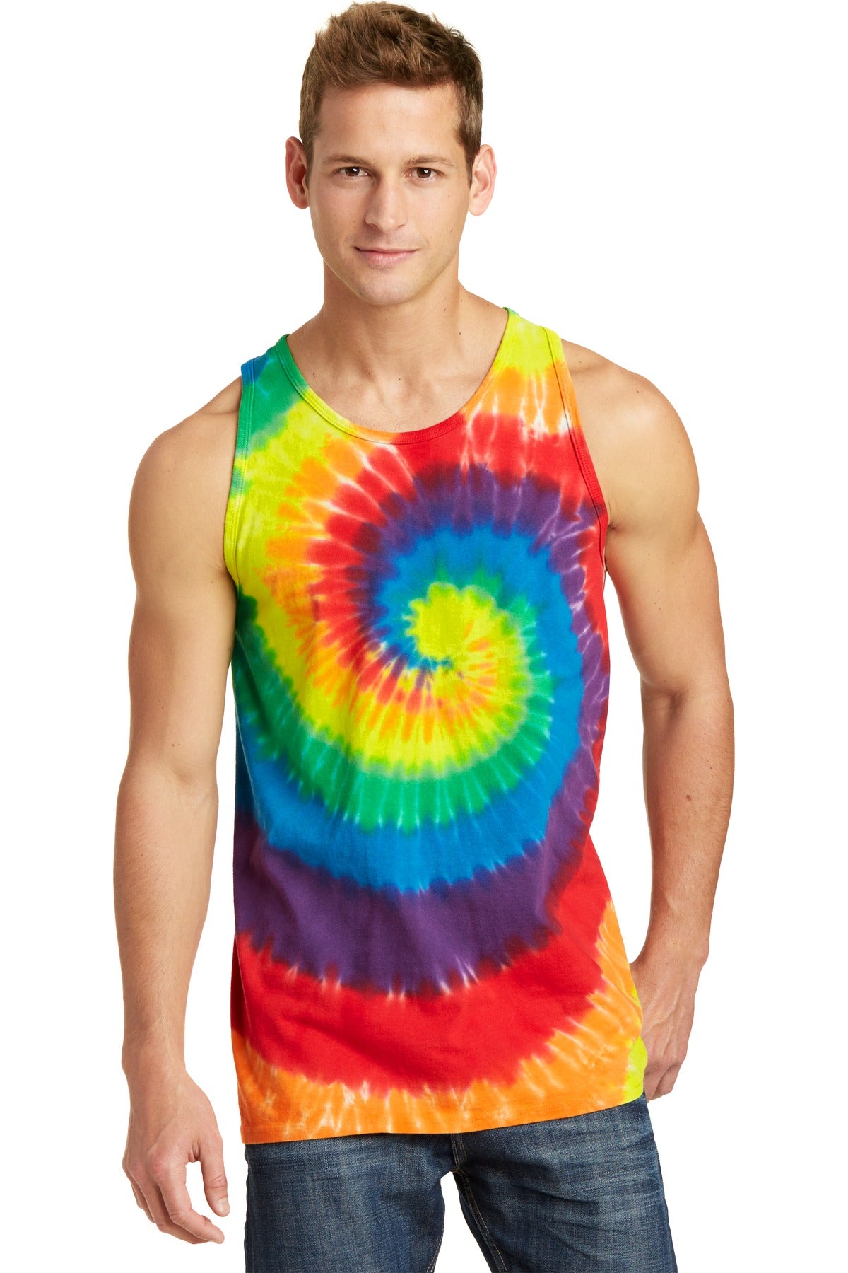 Port & Co™ Tie-Dye Tank Top.  PC147TT