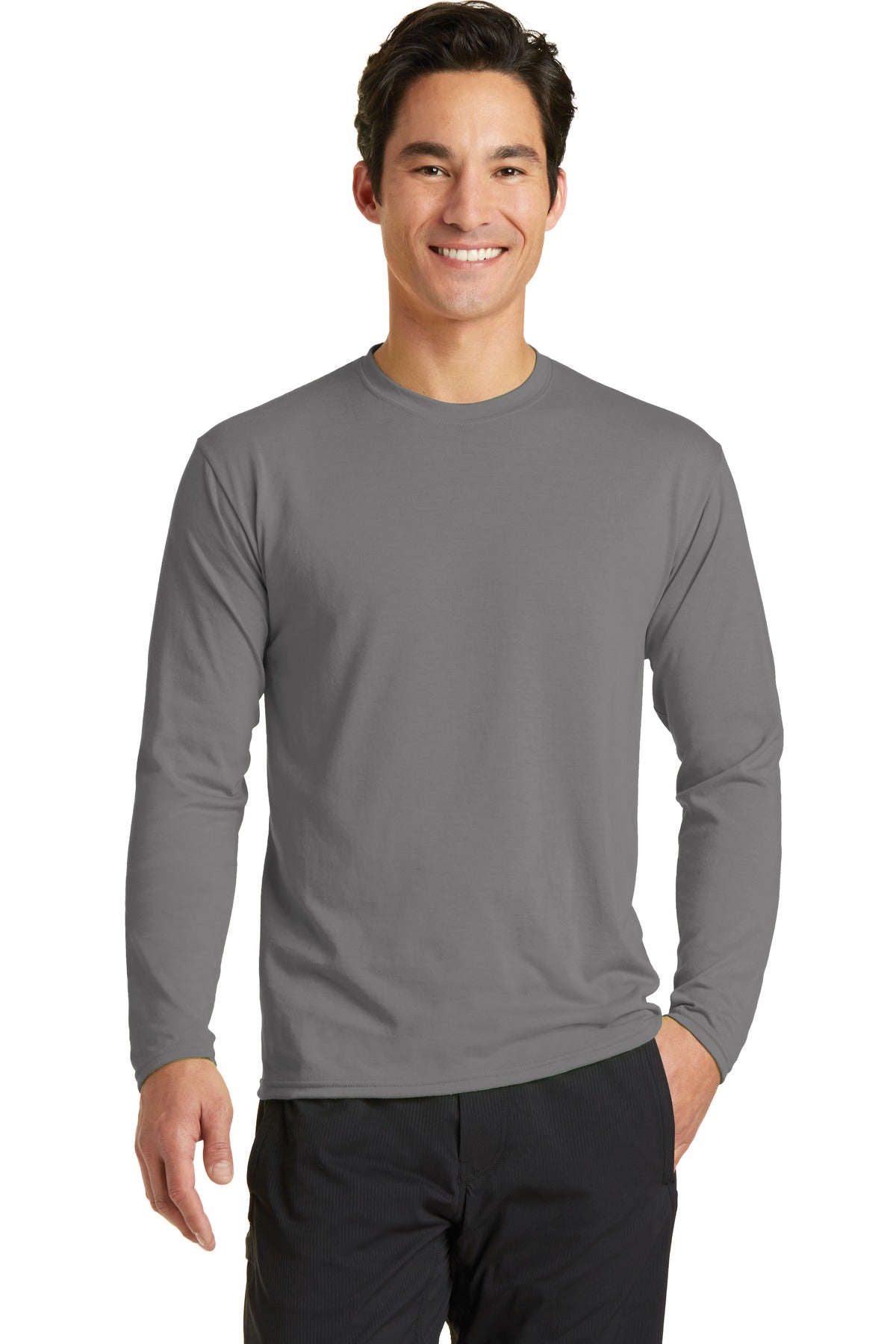Port & Co™ Long Sleeve Performance Blend Tee. PC381LS