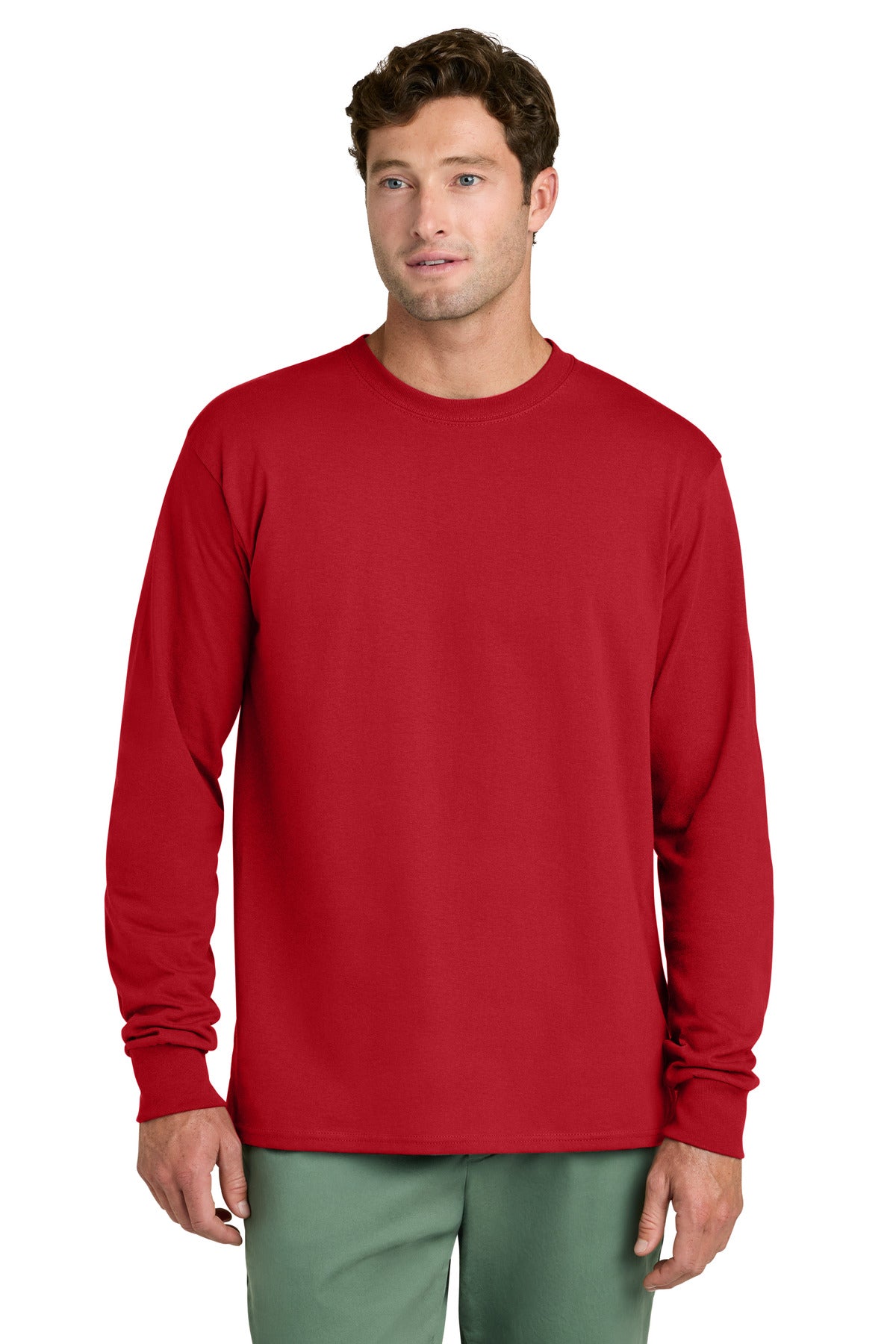 Port & Co™ Long Sleeve Core Cotton Tee. PC54LS