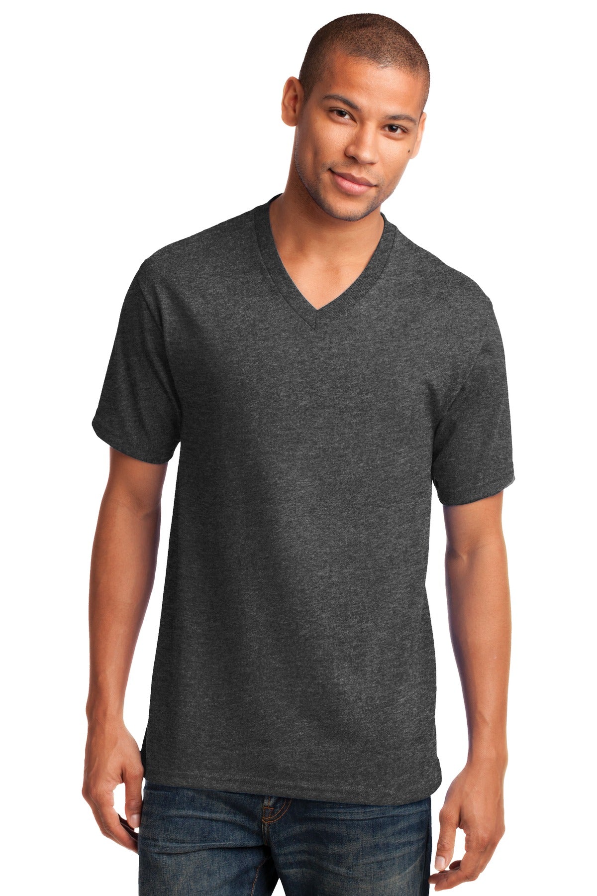 Port & Co™ Core Cotton V-Neck Tee. PC54V