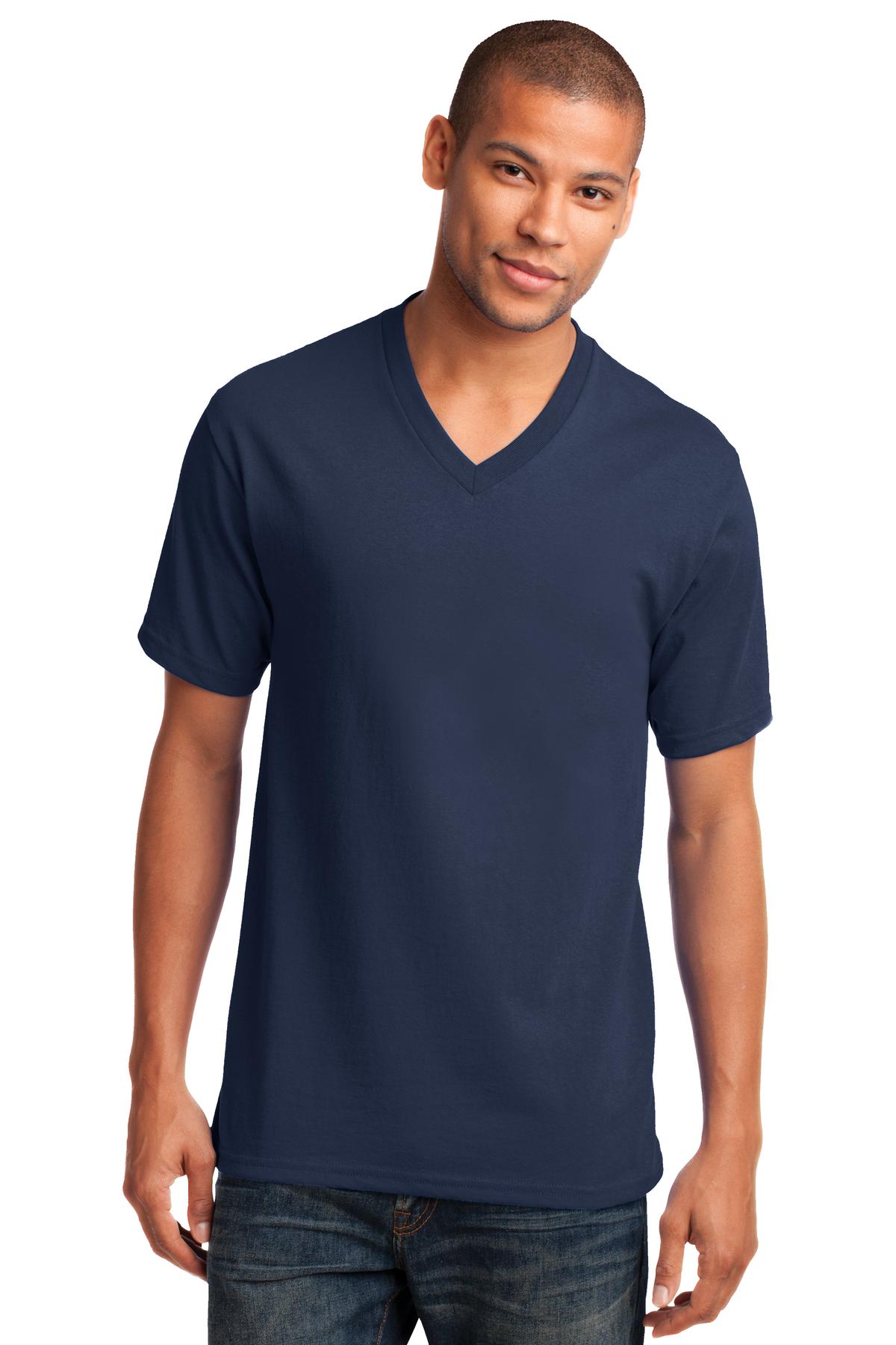 Port & Co™ Core Cotton V-Neck Tee. PC54V