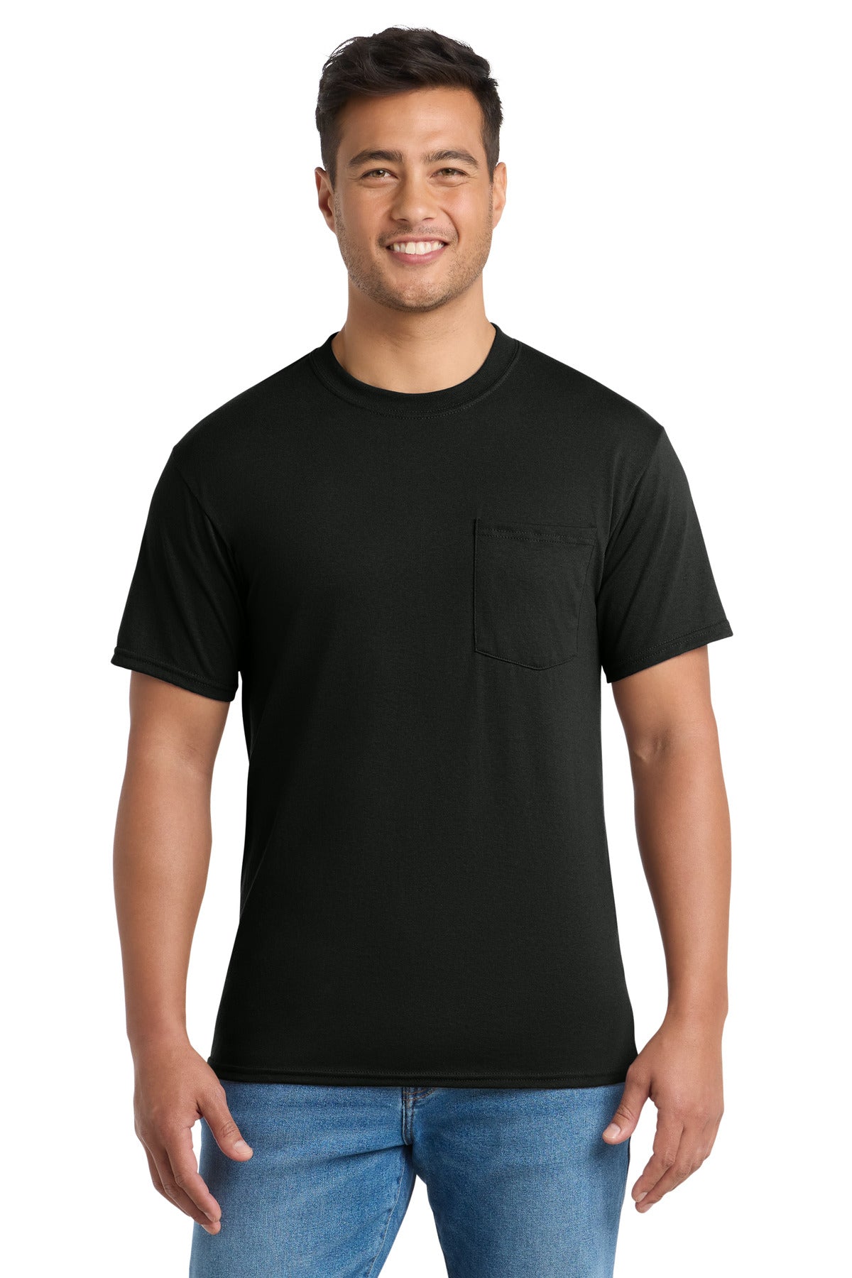 Port & Co™ Tall Core Blend Pocket Tee. PC55PT