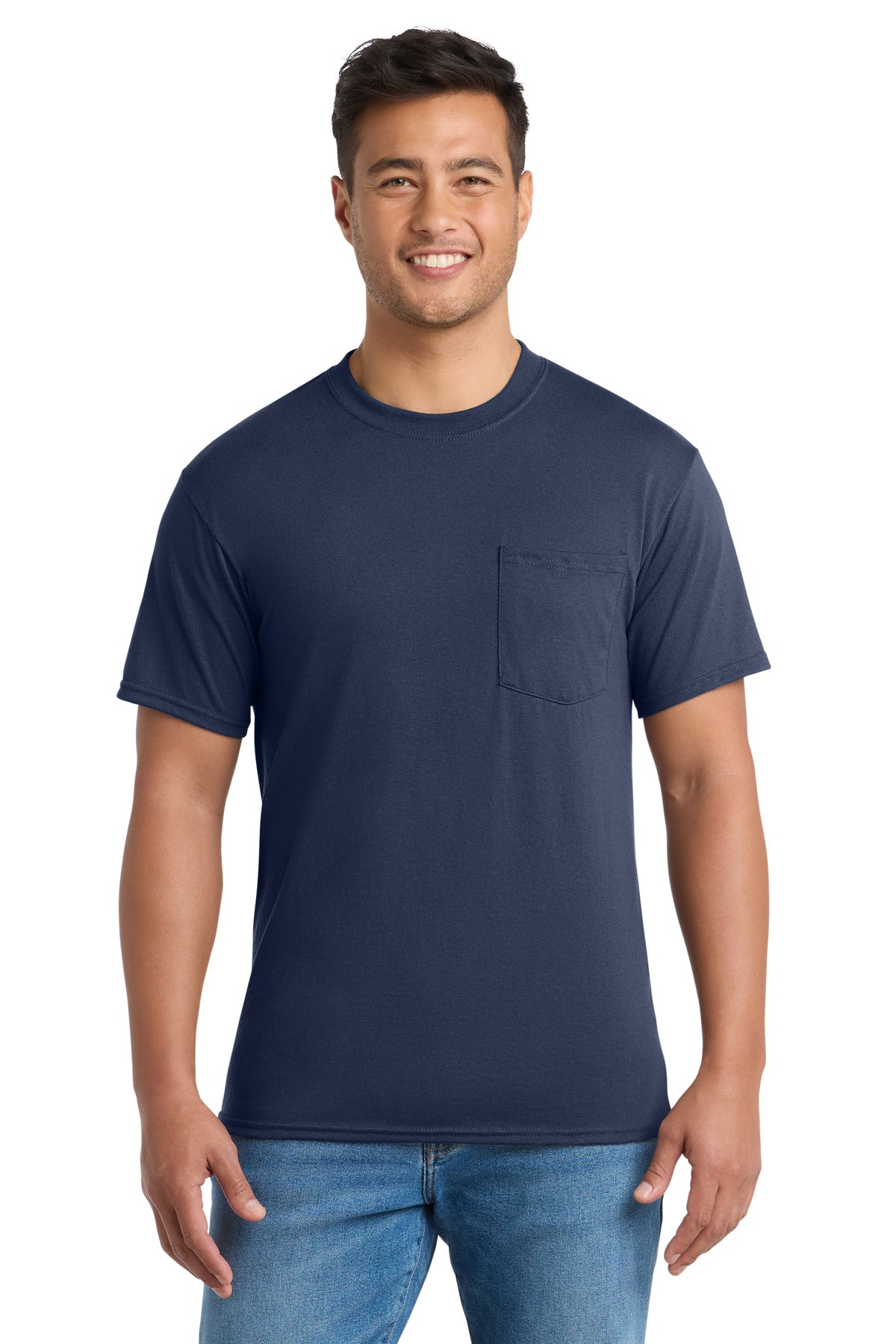 Port & Co™ Tall Core Blend Pocket Tee. PC55PT