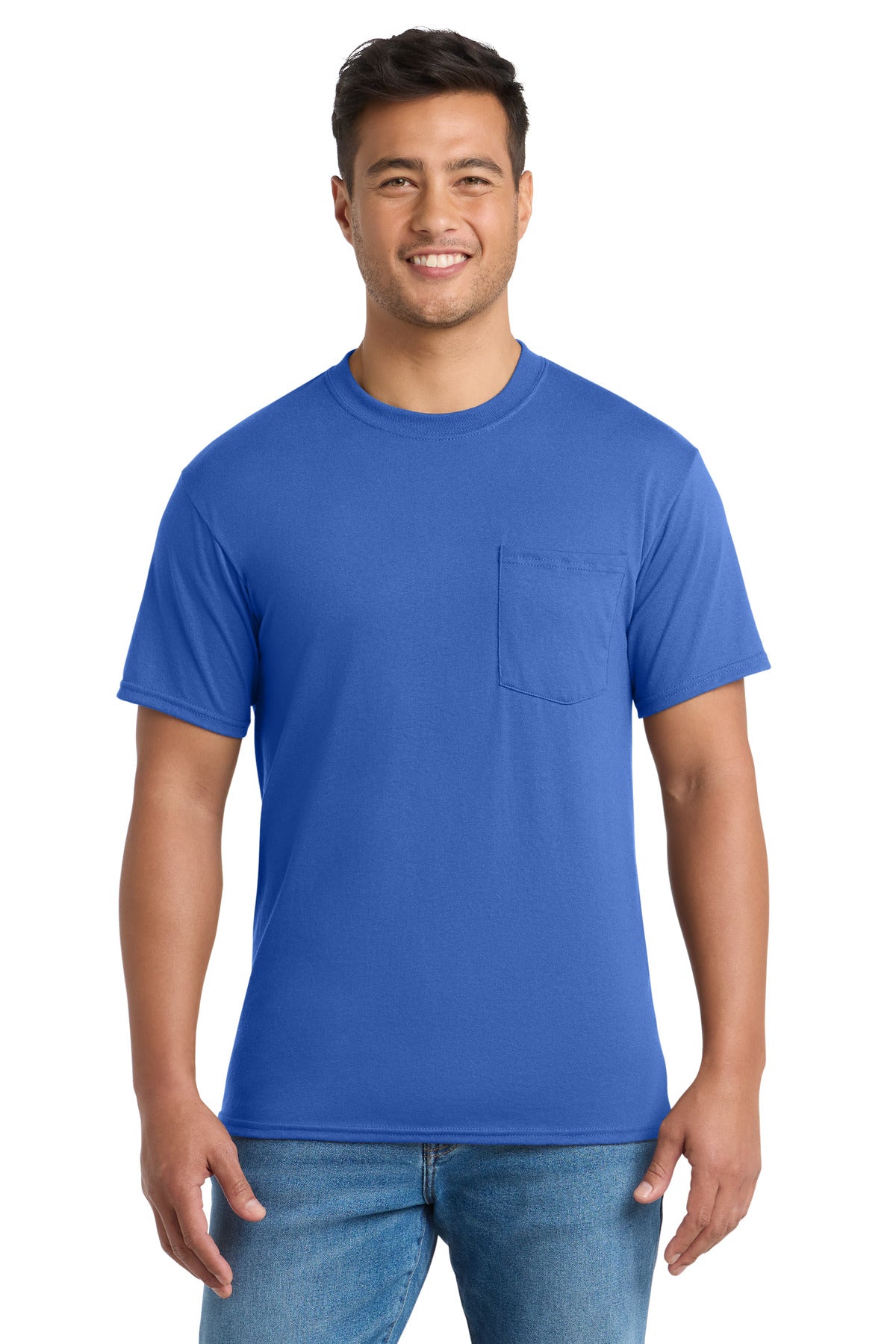 Port & Co™ Tall Core Blend Pocket Tee. PC55PT