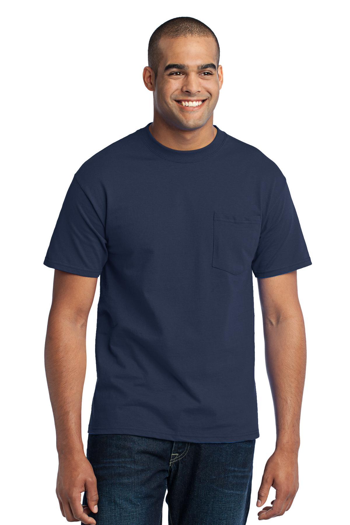 Port & Co™ Core Blend Pocket Tee. PC55P