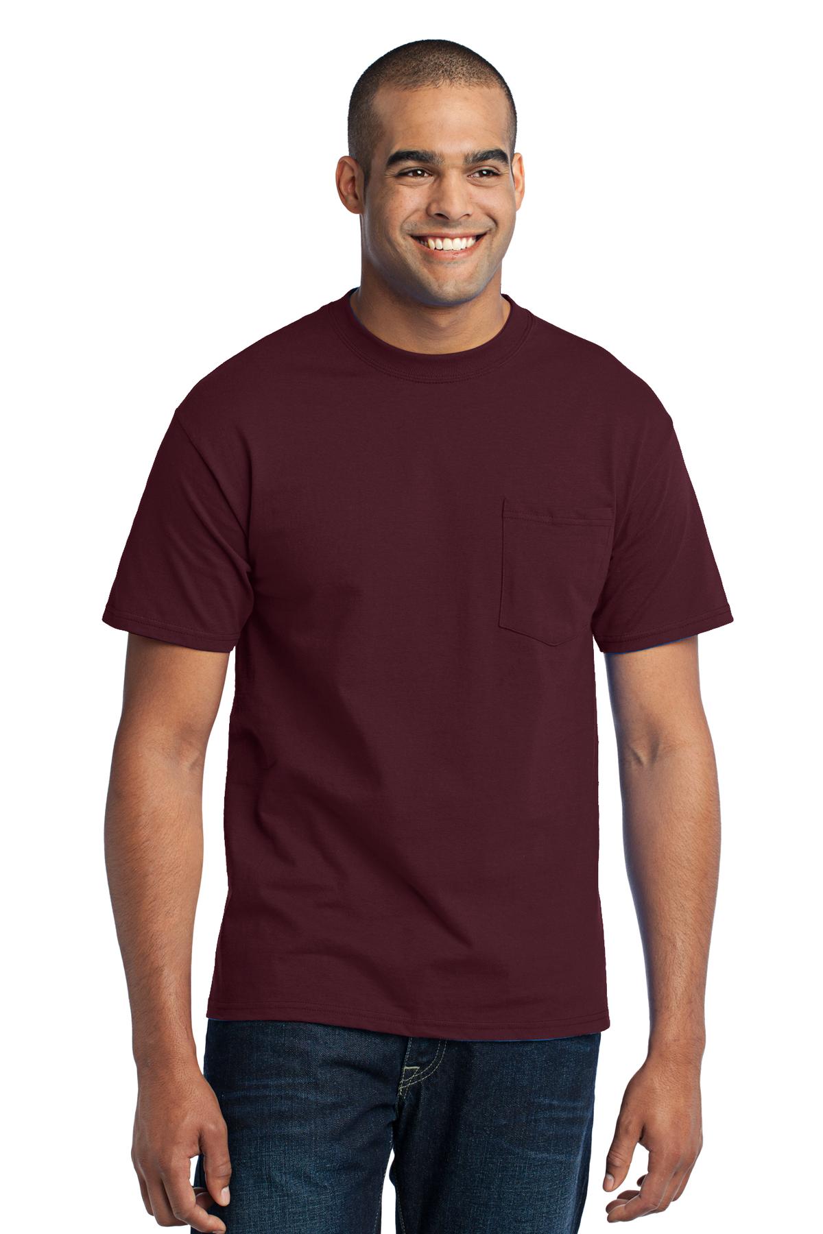 Port & Co™ Core Blend Pocket Tee. PC55P