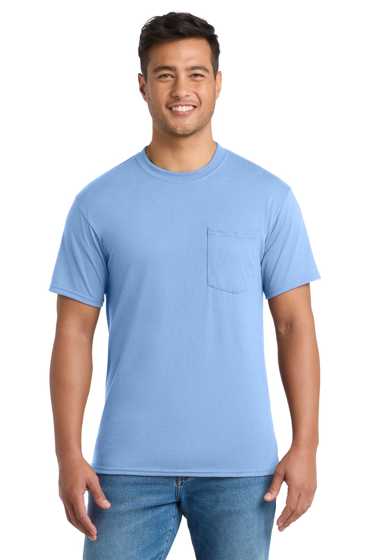 Port & Co™ Core Blend Pocket Tee. PC55P