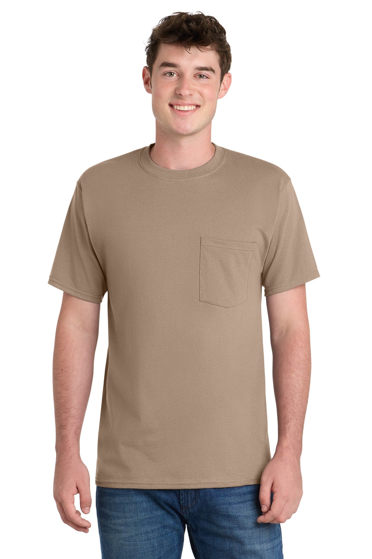 Port & Co™ Tall Essential Pocket Tee. PC61PT