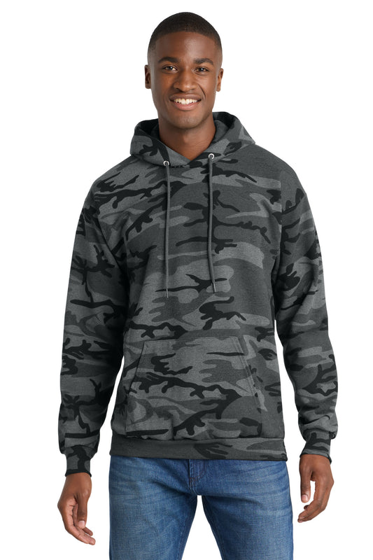 Port & Co™ Core Fleece Camo Pullover Hooded Sweatshirt. PC78HC
