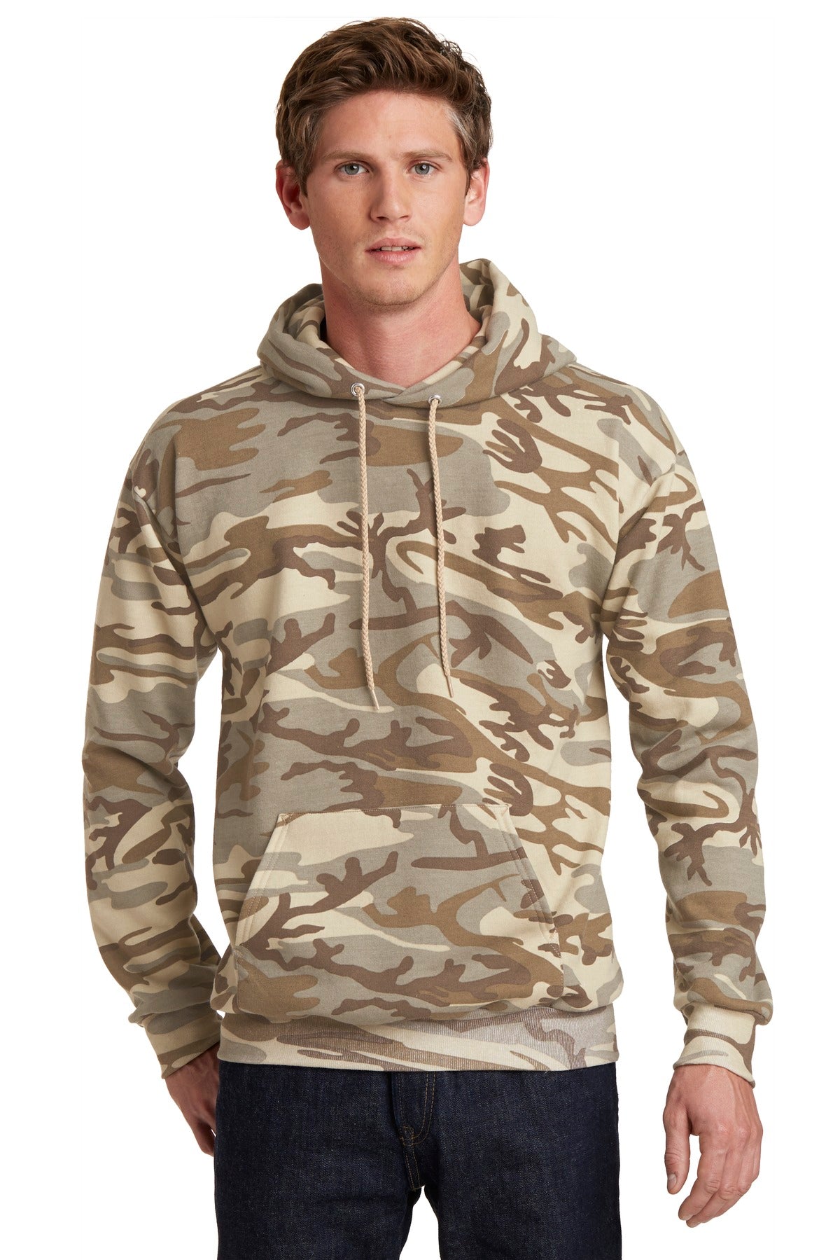 Port & Co™ Core Fleece Camo Pullover Hooded Sweatshirt. PC78HC