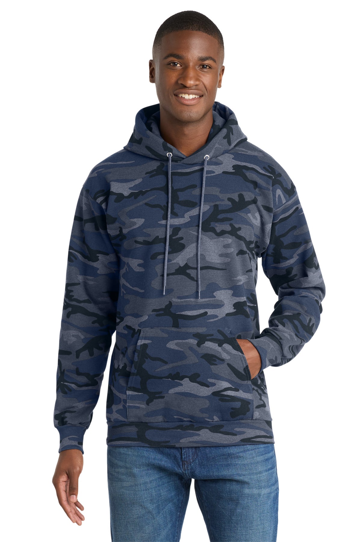 Port & Co™ Core Fleece Camo Pullover Hooded Sweatshirt. PC78HC