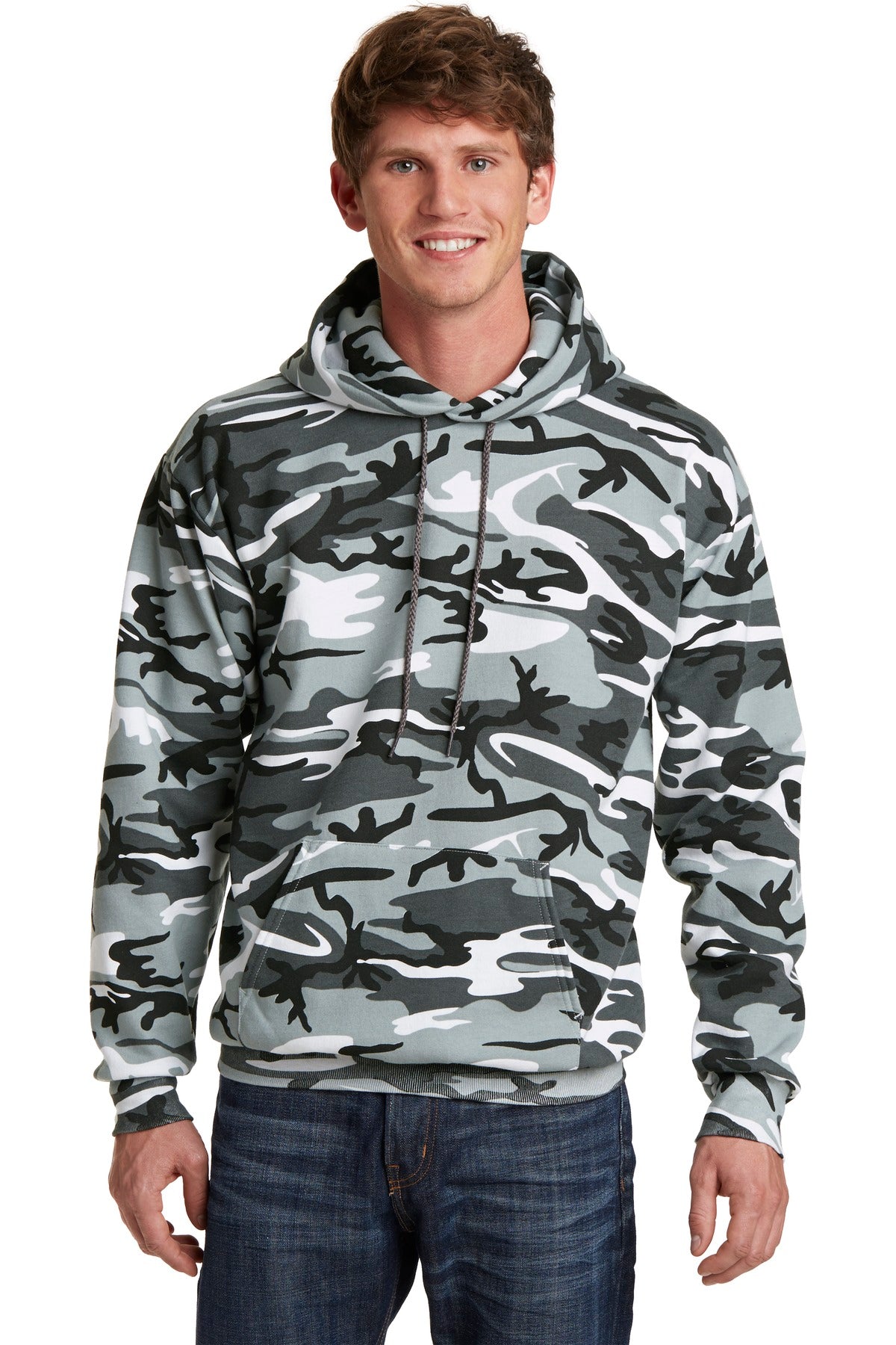 Port & Co™ Core Fleece Camo Pullover Hooded Sweatshirt. PC78HC