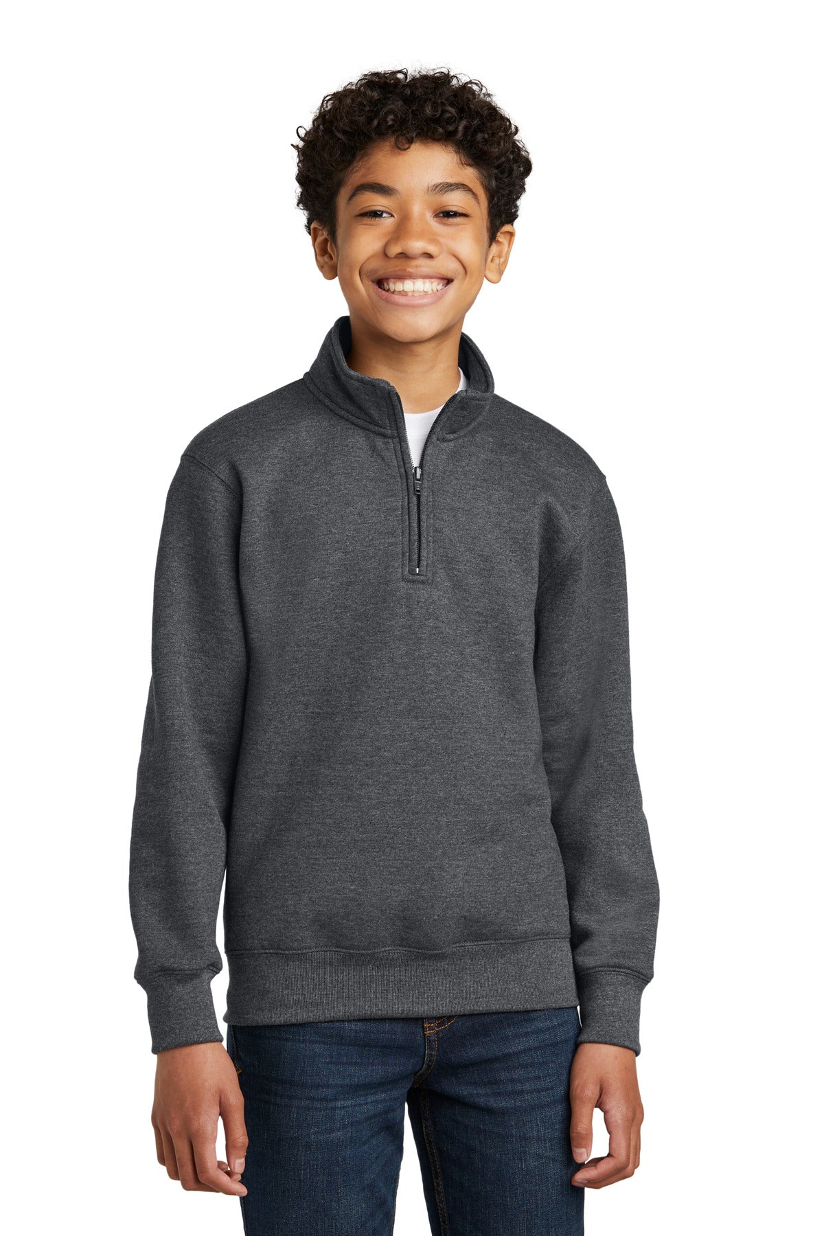 Port & Co™ Youth Core Fleece 1/4-Zip Pullover Sweatshirt PC78YQ