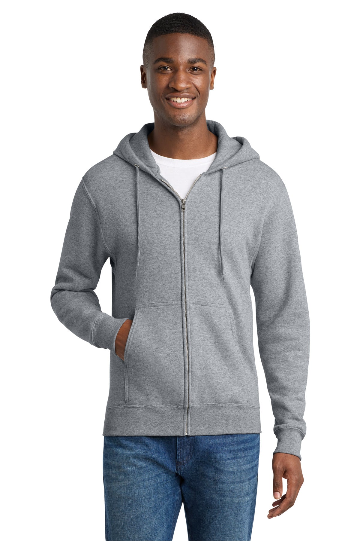 Port & Co™ Core Fleece Full-Zip Hooded Sweatshirt. PC78ZH