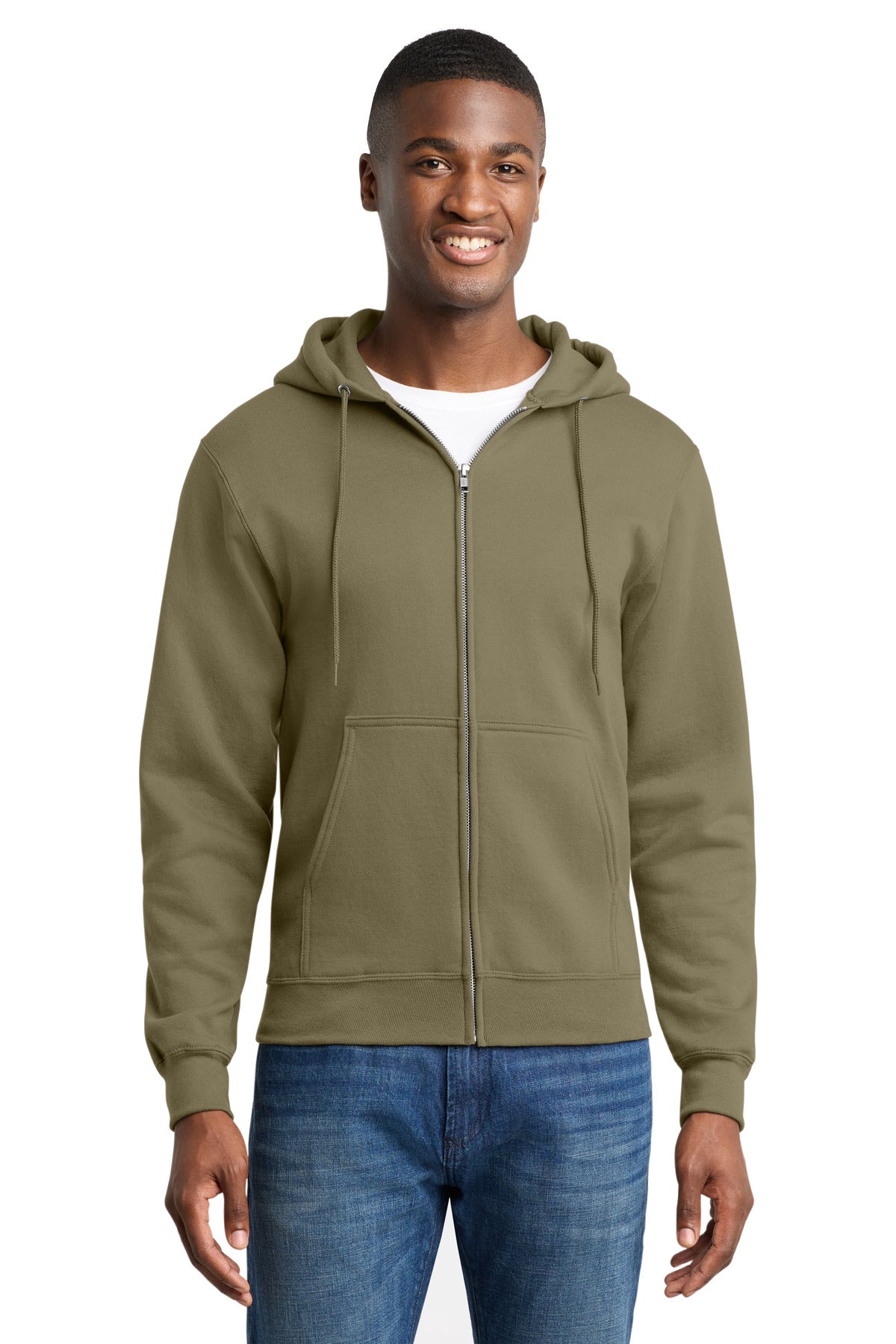 Port & Co™ Core Fleece Full-Zip Hooded Sweatshirt. PC78ZH
