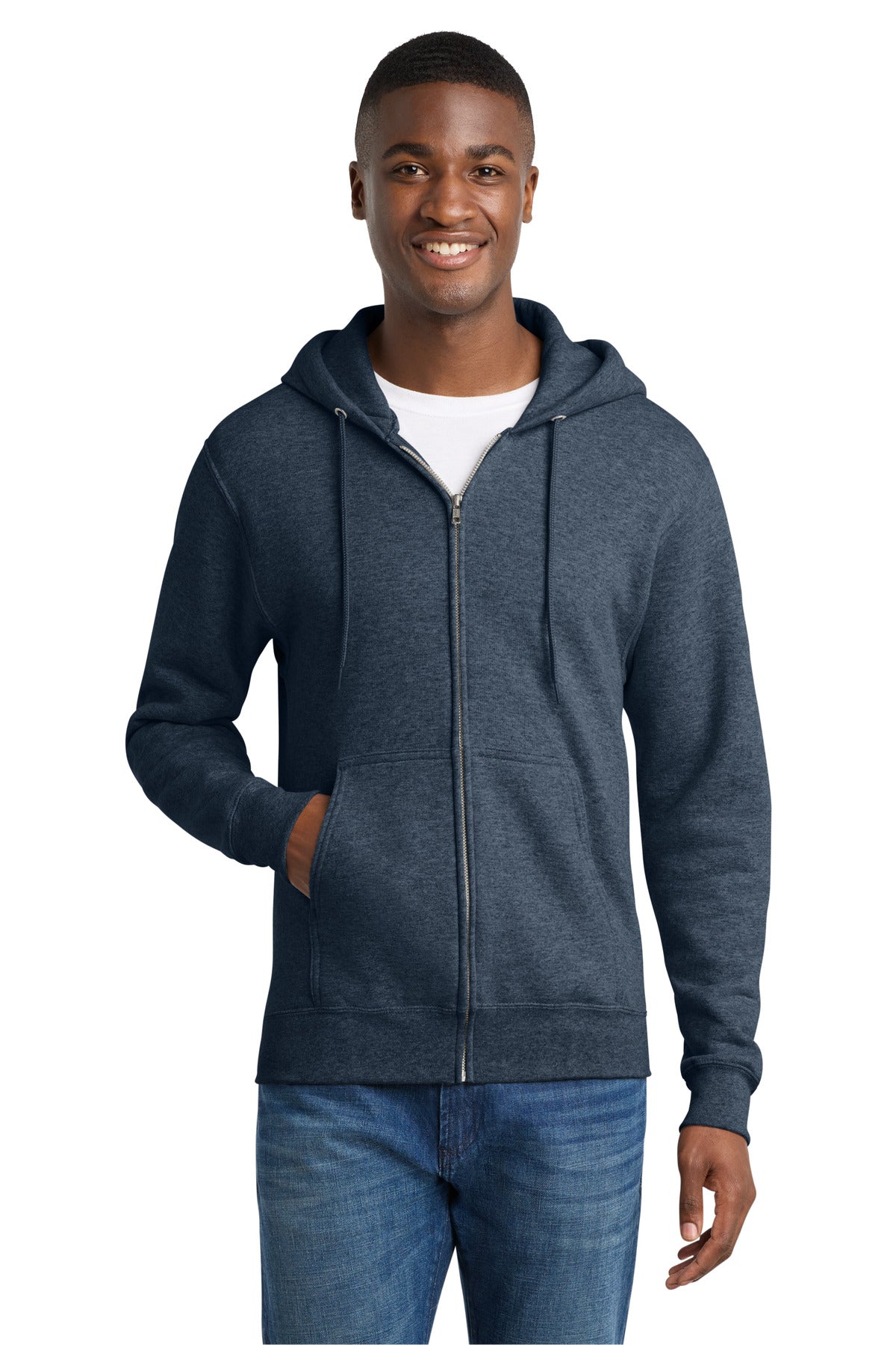 Port & Co™ Core Fleece Full-Zip Hooded Sweatshirt. PC78ZH