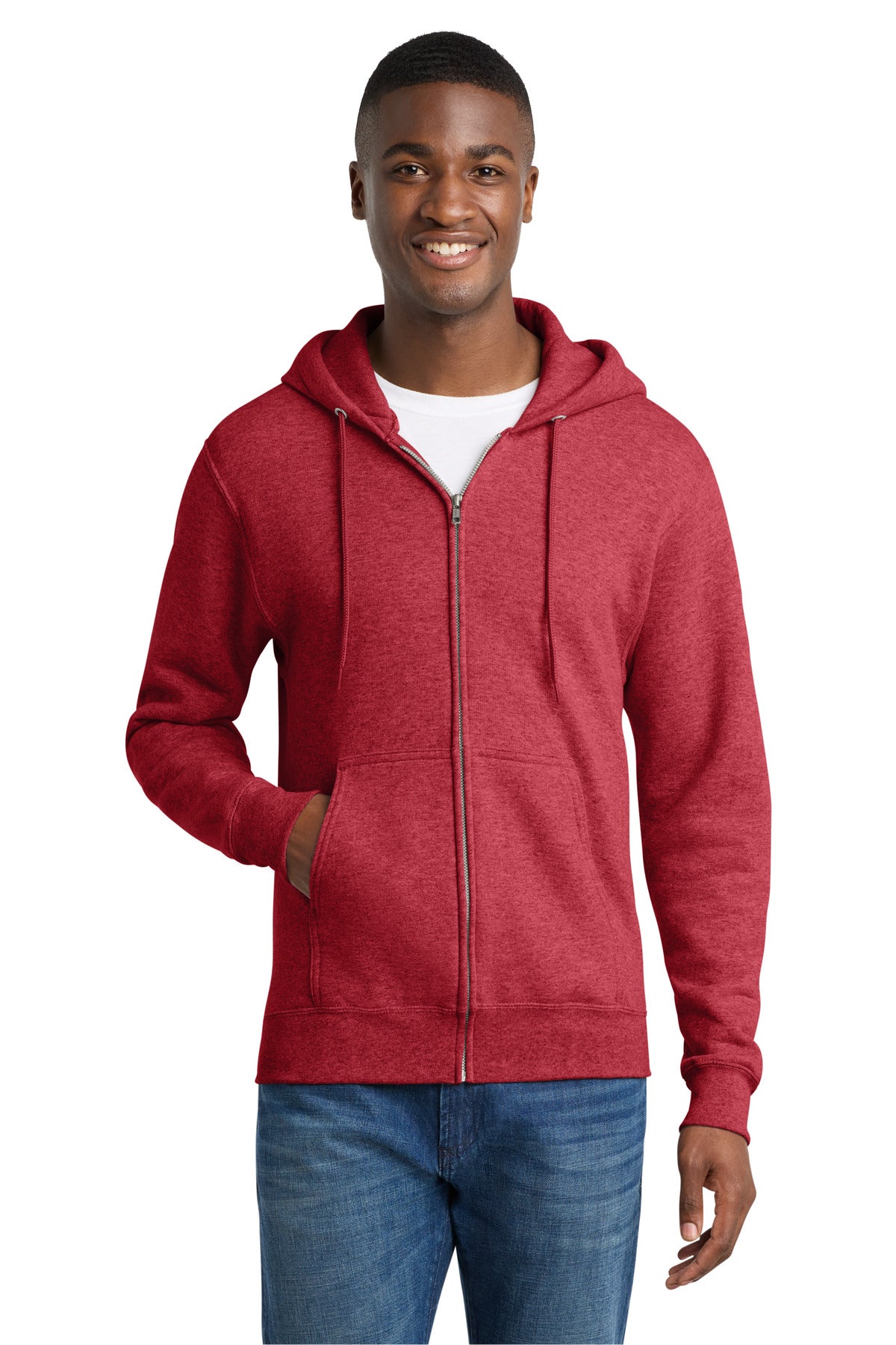 Port & Co™ Core Fleece Full-Zip Hooded Sweatshirt. PC78ZH