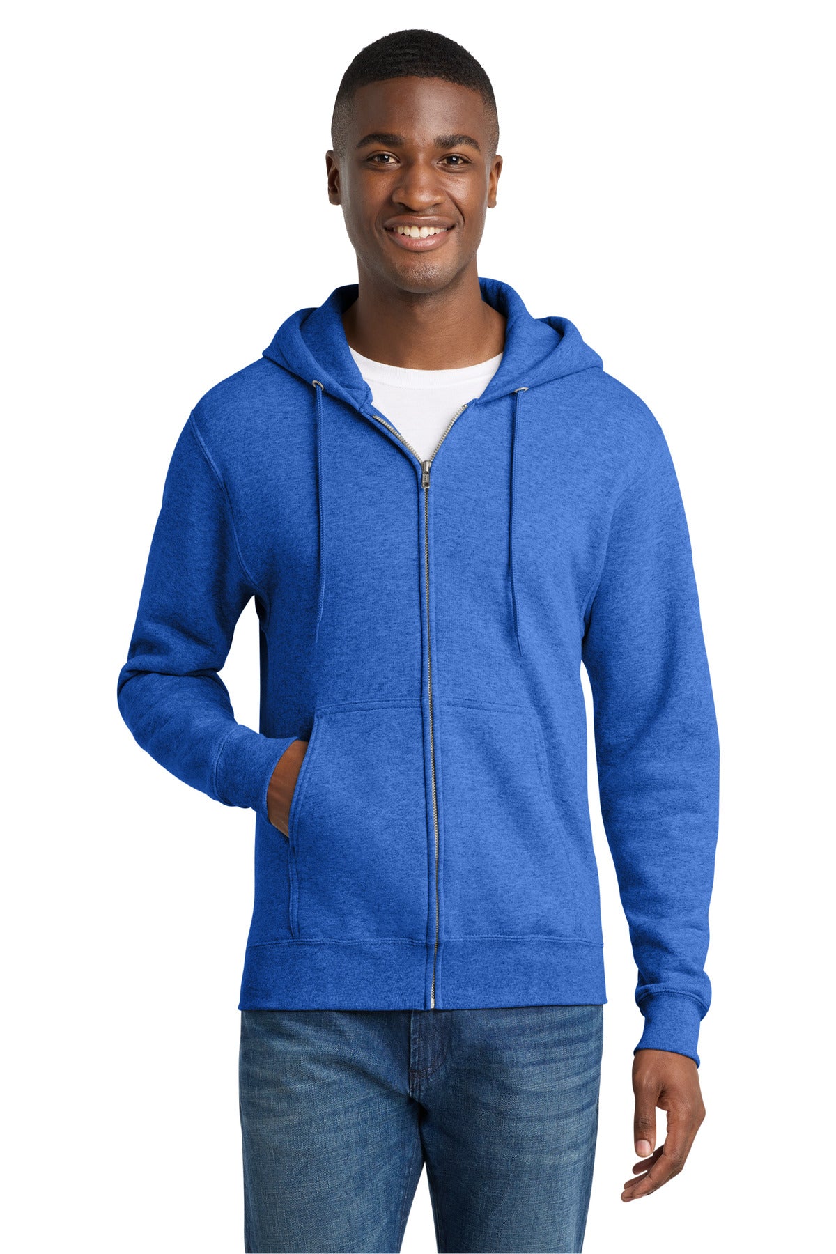 Port & Co™ Core Fleece Full-Zip Hooded Sweatshirt. PC78ZH