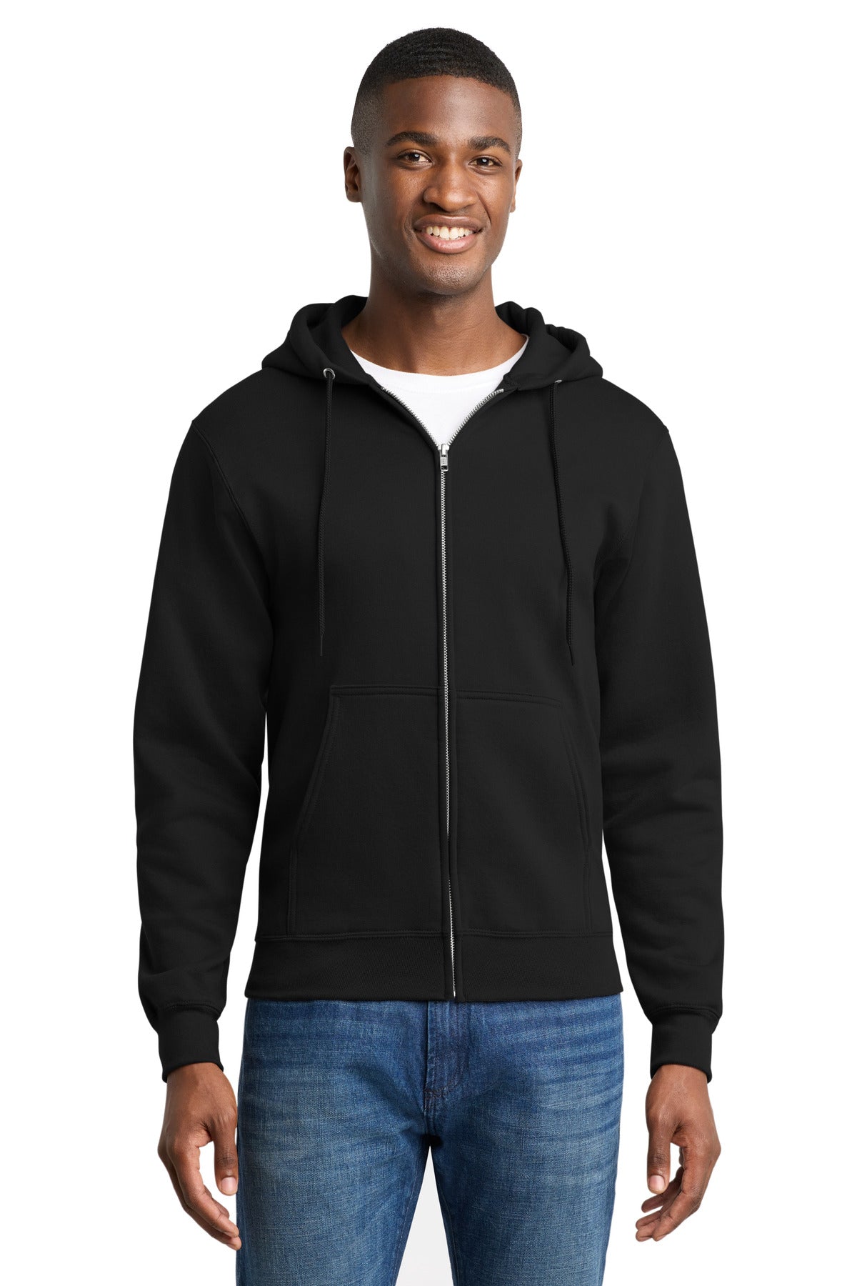 Port & Co™ Core Fleece Full-Zip Hooded Sweatshirt. PC78ZH