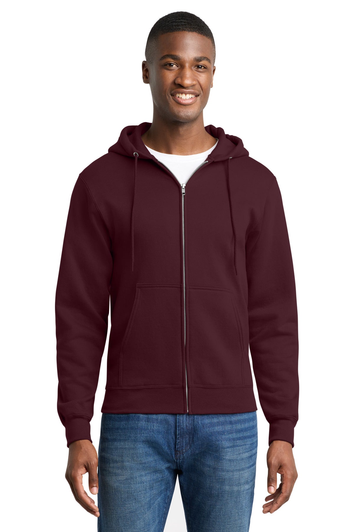 Port & Co™ Core Fleece Full-Zip Hooded Sweatshirt. PC78ZH