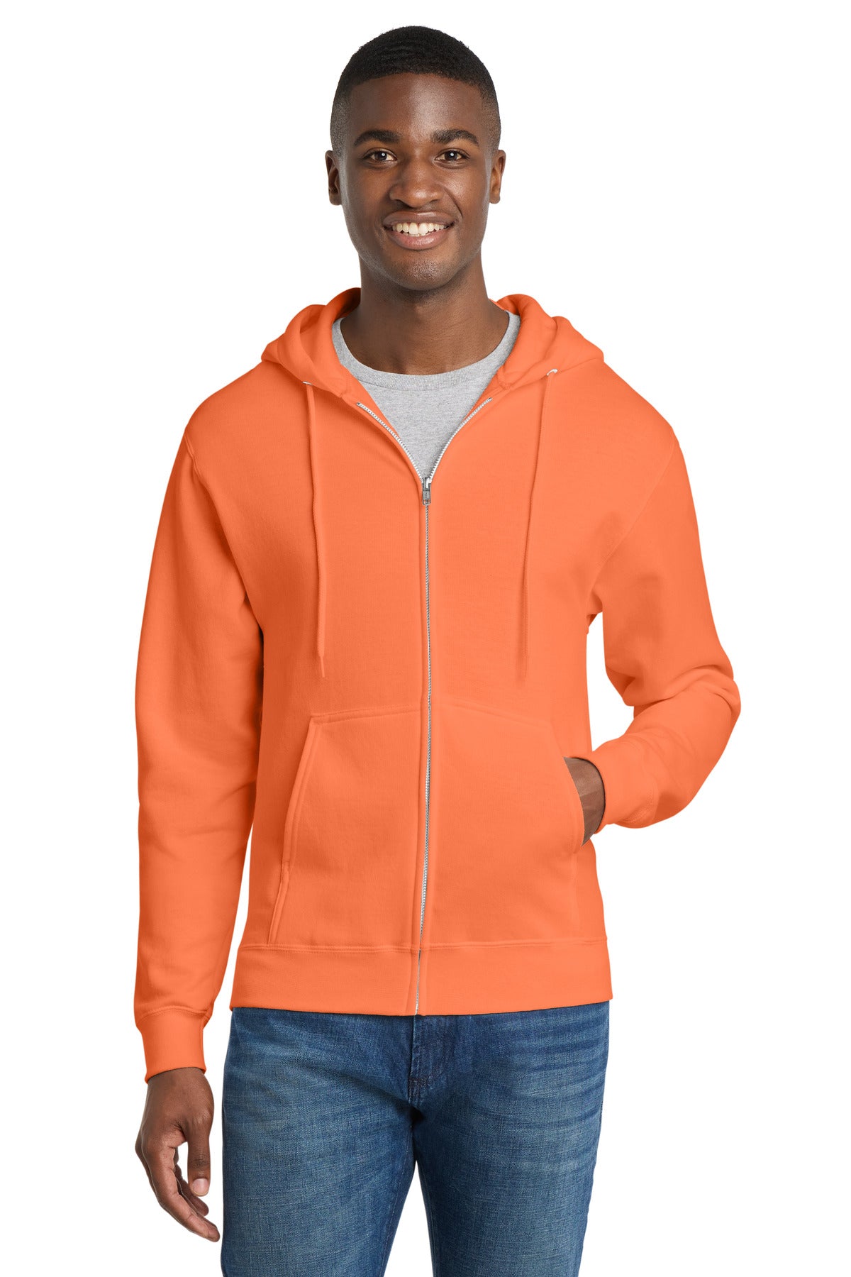 Port & Co™ Core Fleece Full-Zip Hooded Sweatshirt. PC78ZH