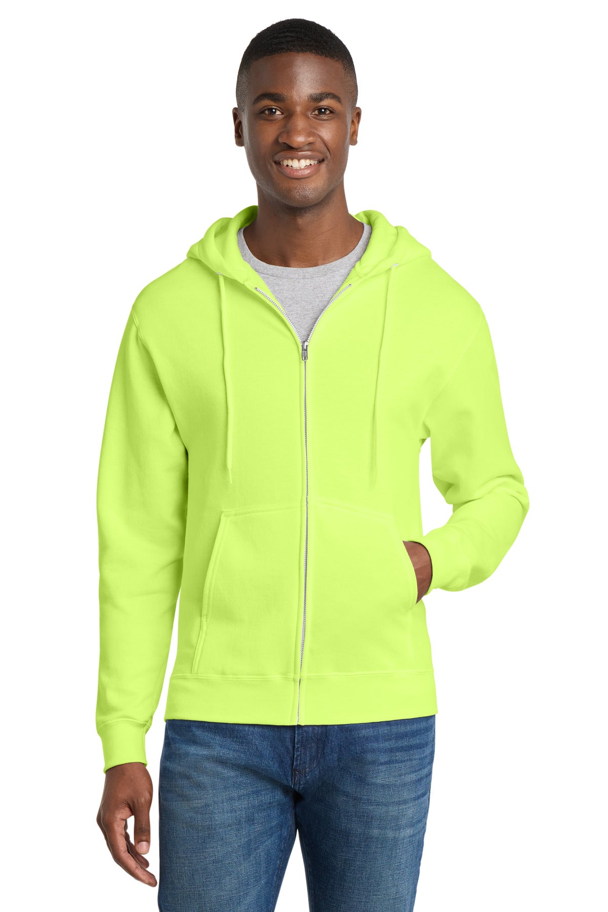 Port & Co™ Core Fleece Full-Zip Hooded Sweatshirt. PC78ZH