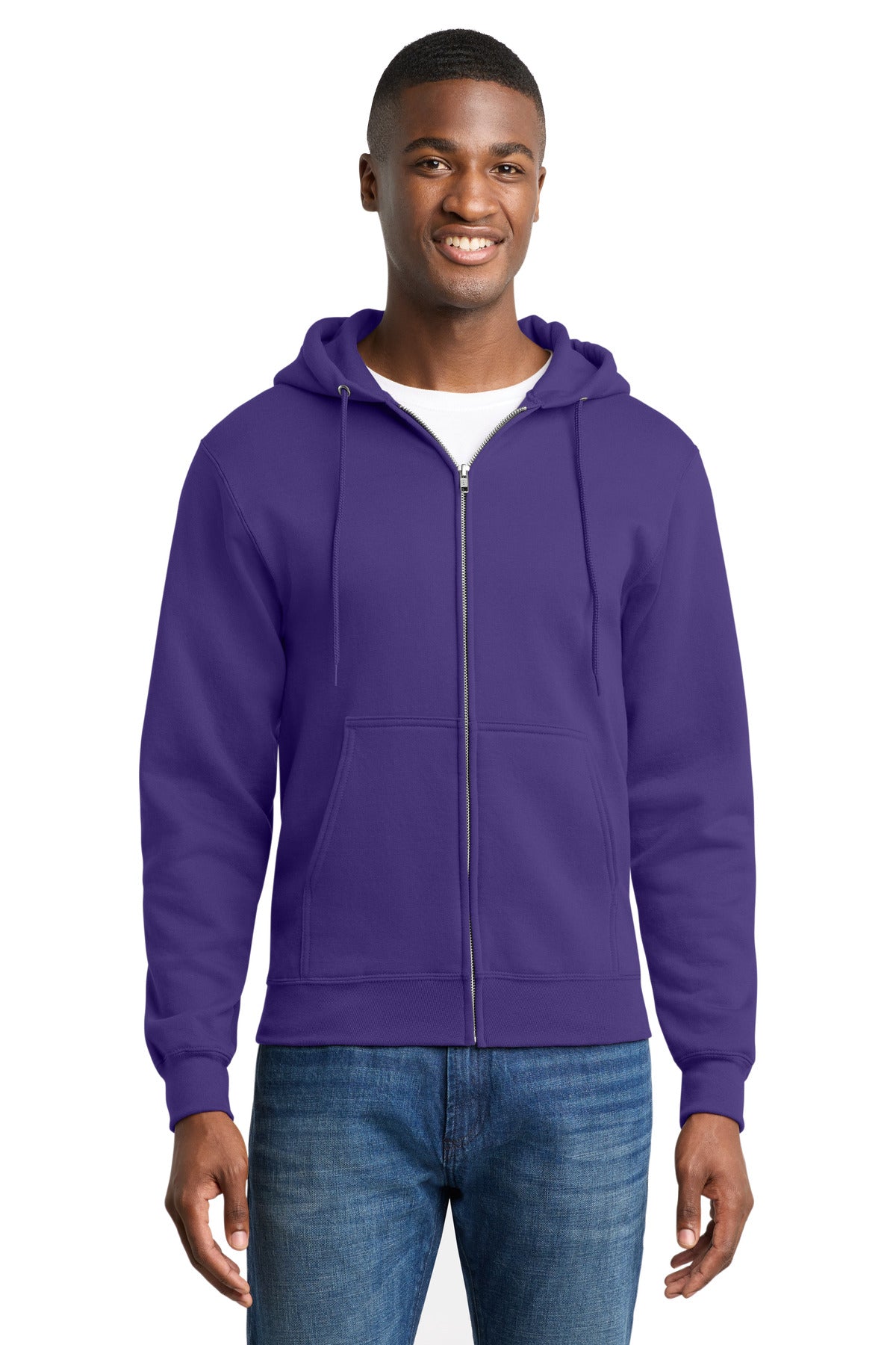 Port & Co™ Core Fleece Full-Zip Hooded Sweatshirt. PC78ZH