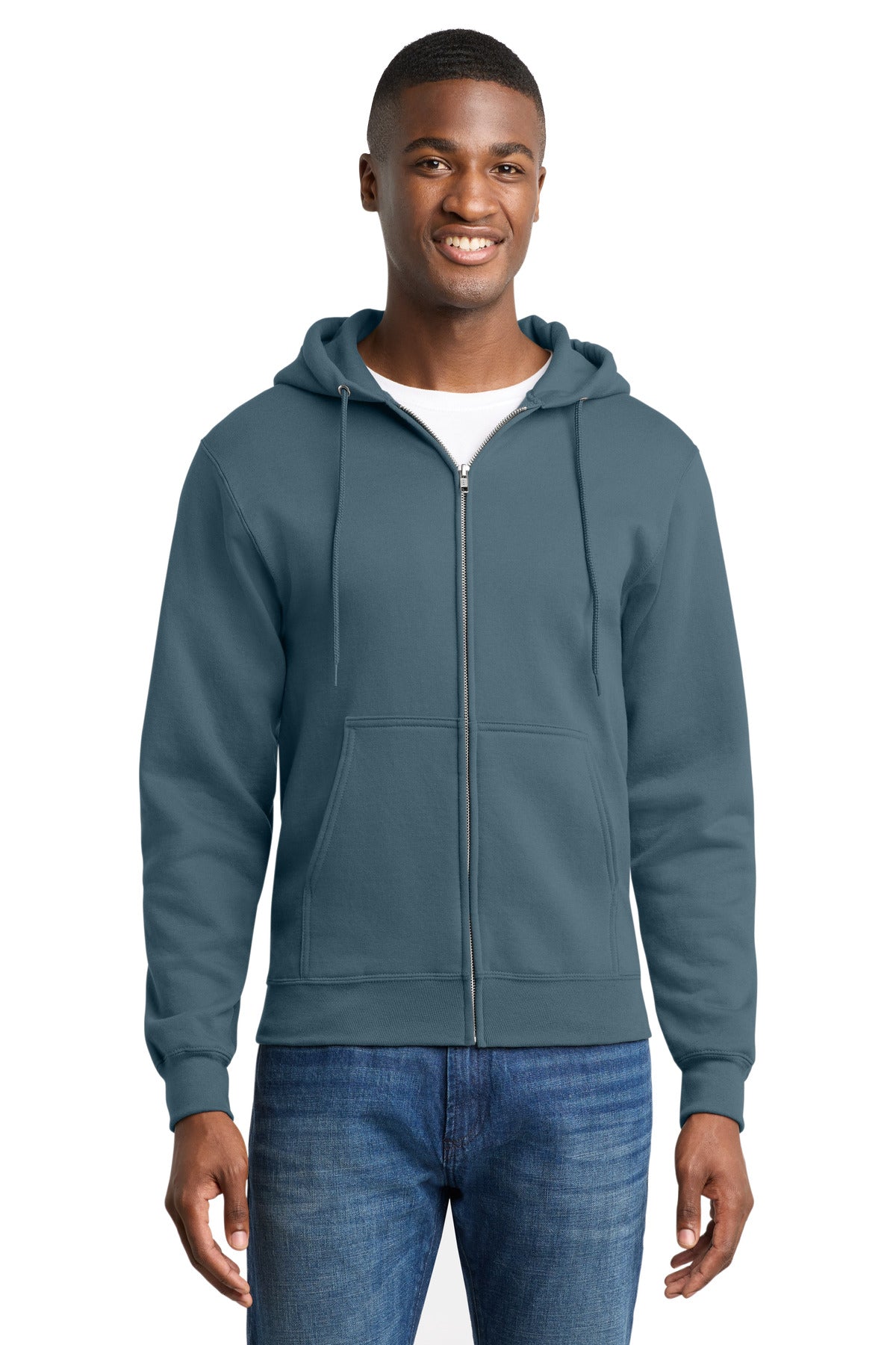 Port & Co™ Core Fleece Full-Zip Hooded Sweatshirt. PC78ZH