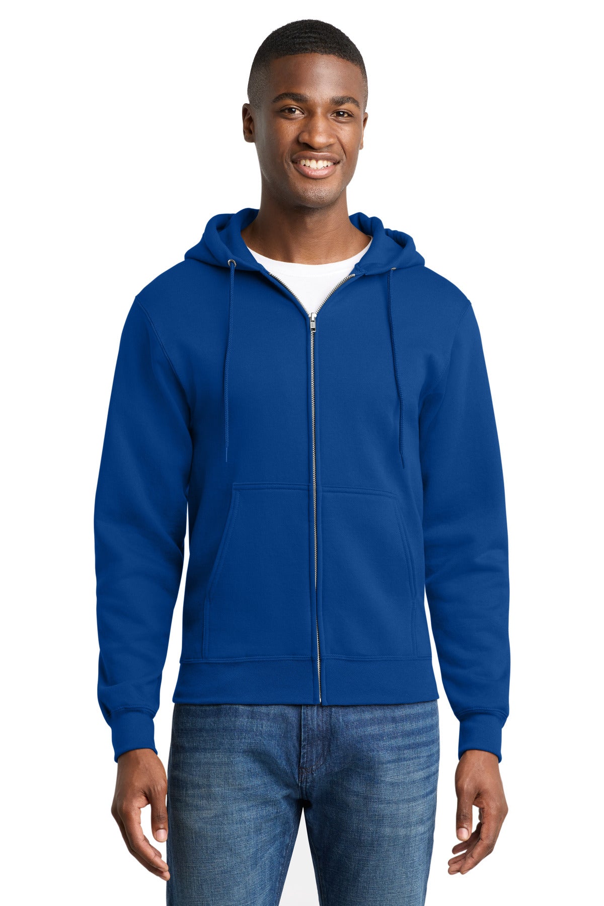 Port & Co™ Core Fleece Full-Zip Hooded Sweatshirt. PC78ZH