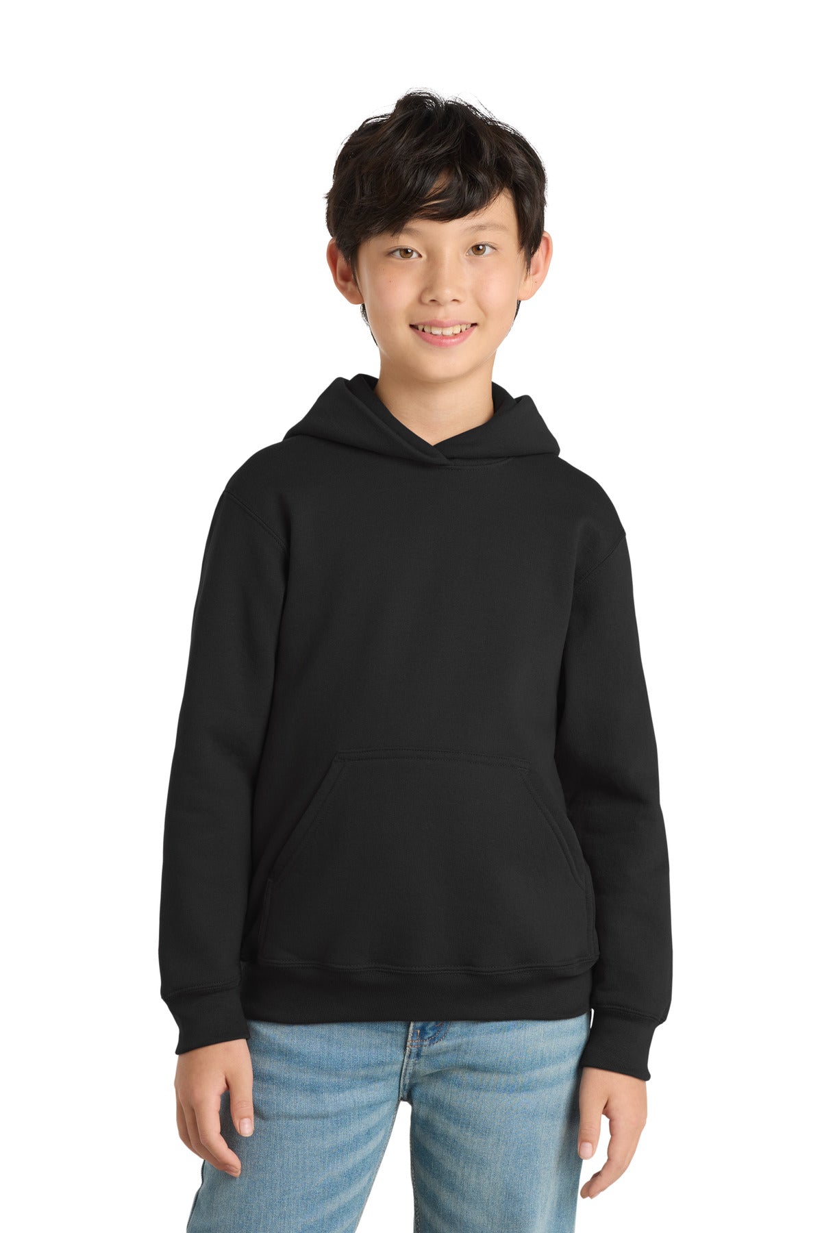 Port & Co™ Youth Core Fleece Pullover Hooded Sweatshirt.  PC90YH