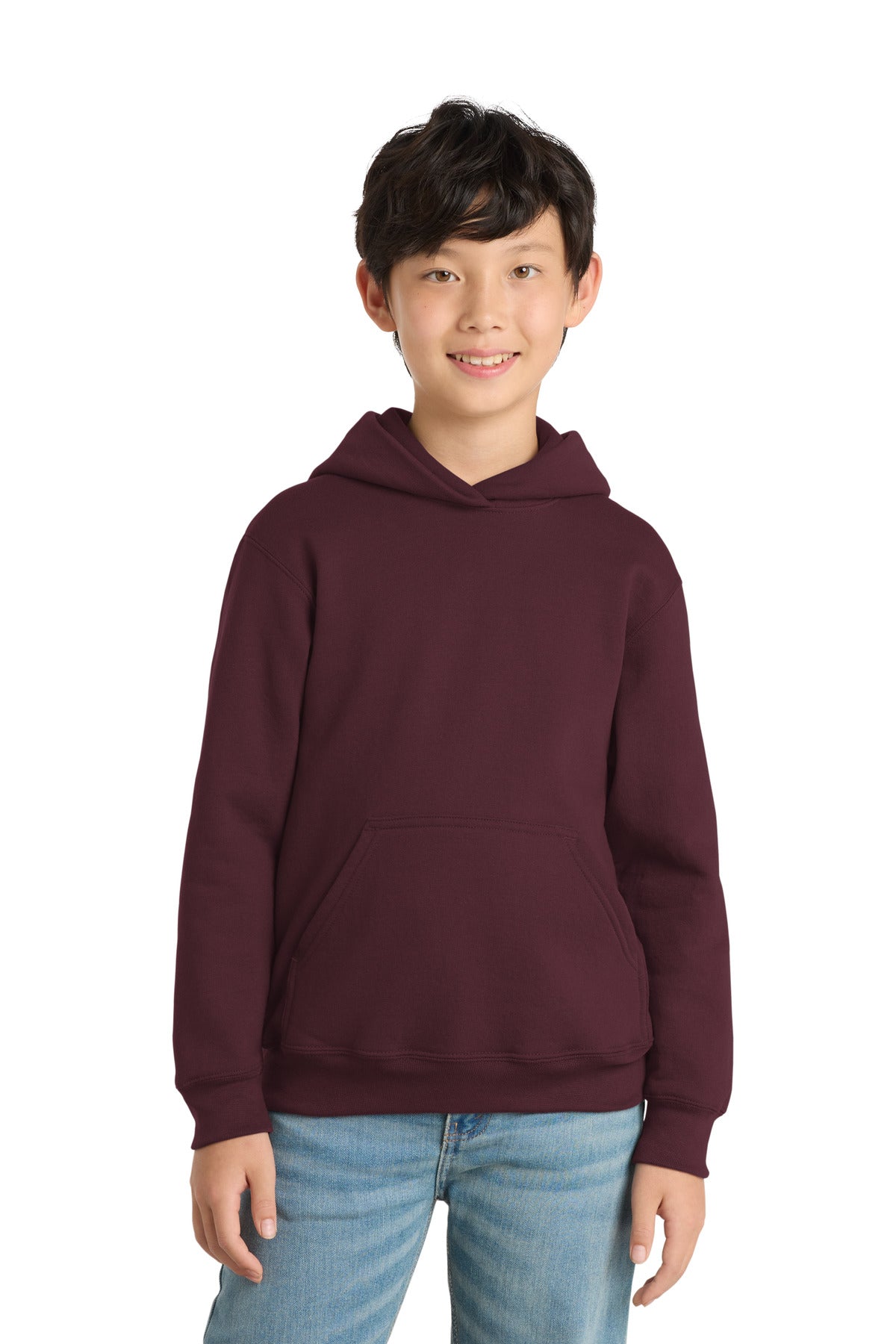 Port & Co™ Youth Core Fleece Pullover Hooded Sweatshirt.  PC90YH