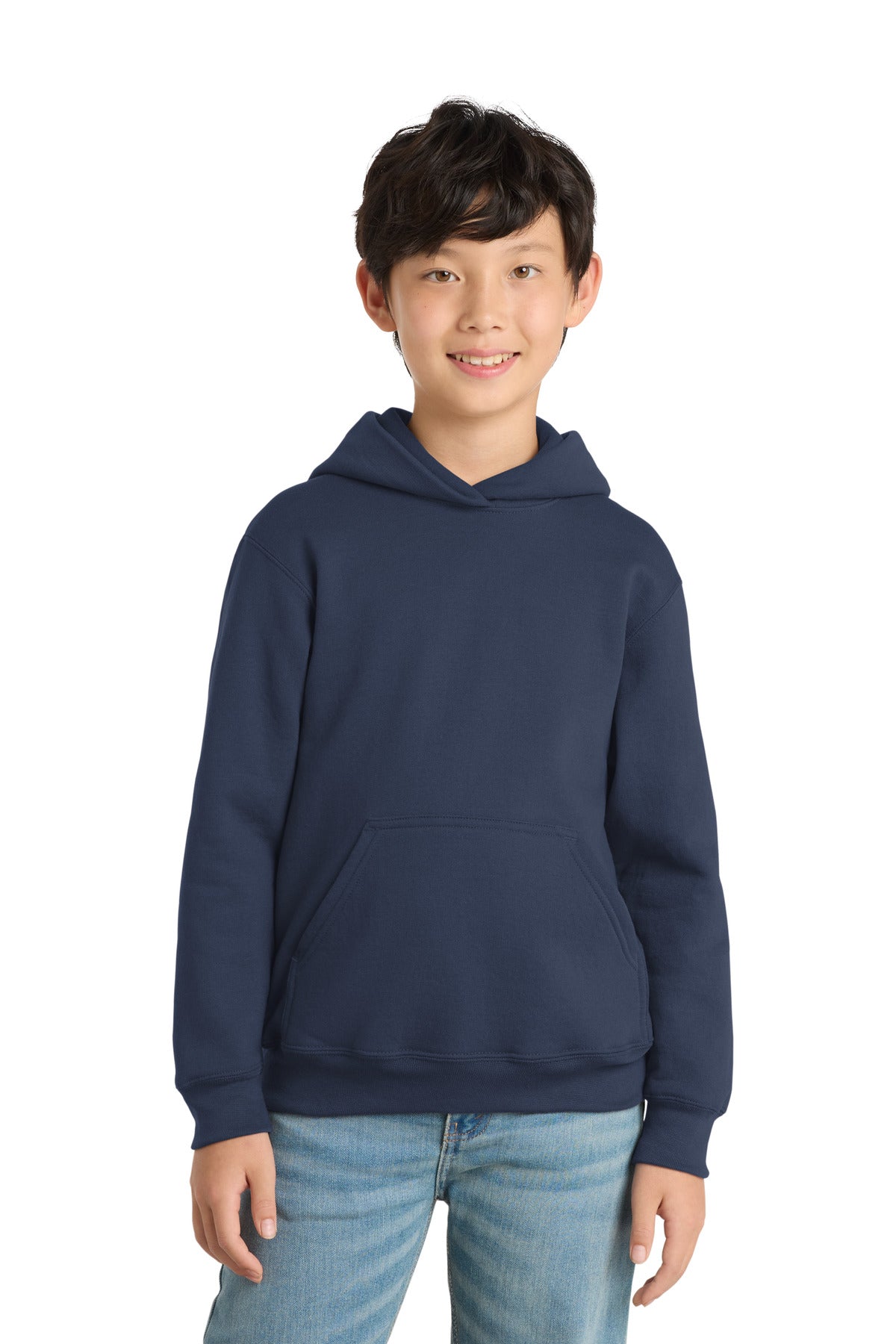 Port & Co™ Youth Core Fleece Pullover Hooded Sweatshirt.  PC90YH