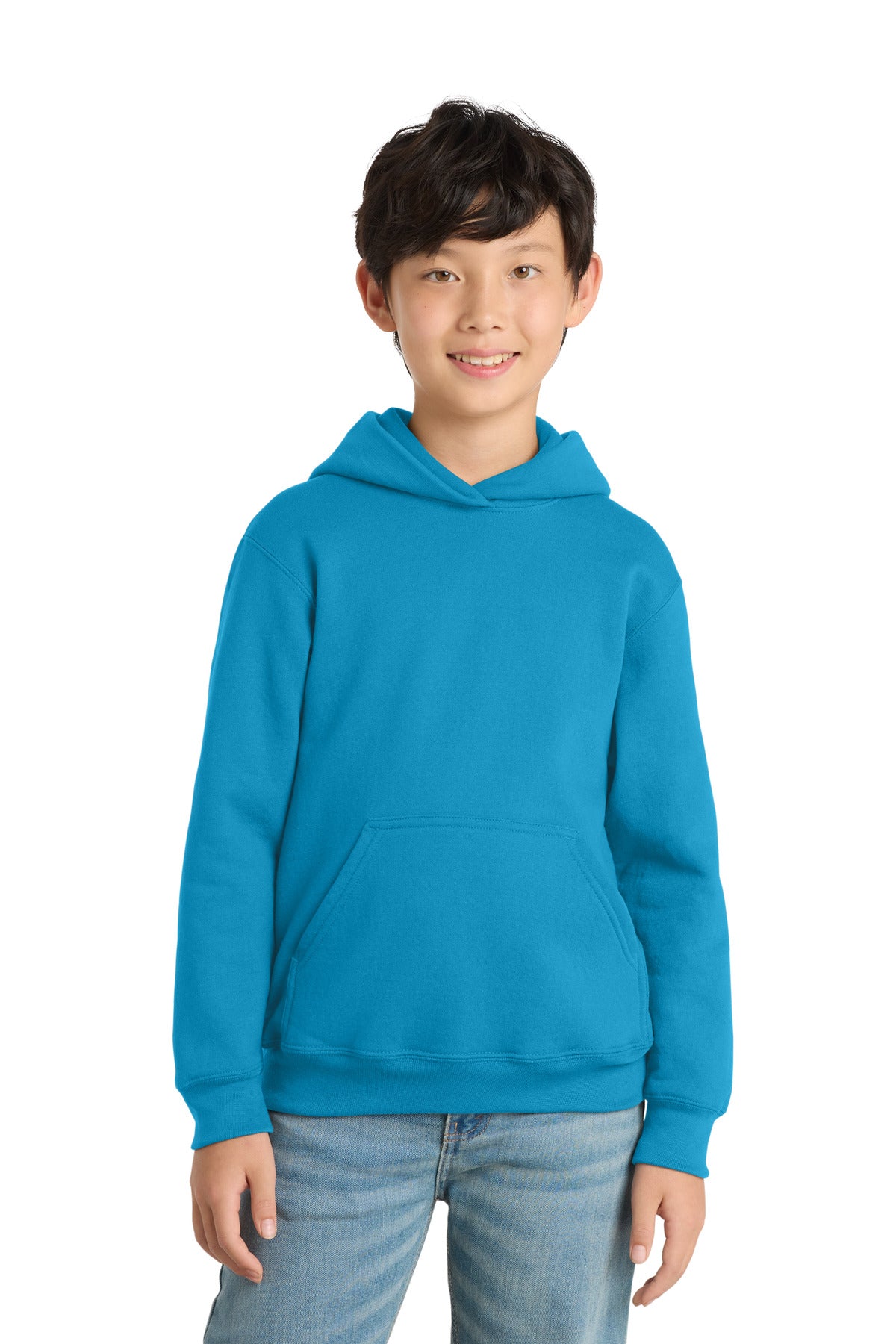 Port & Co™ Youth Core Fleece Pullover Hooded Sweatshirt.  PC90YH
