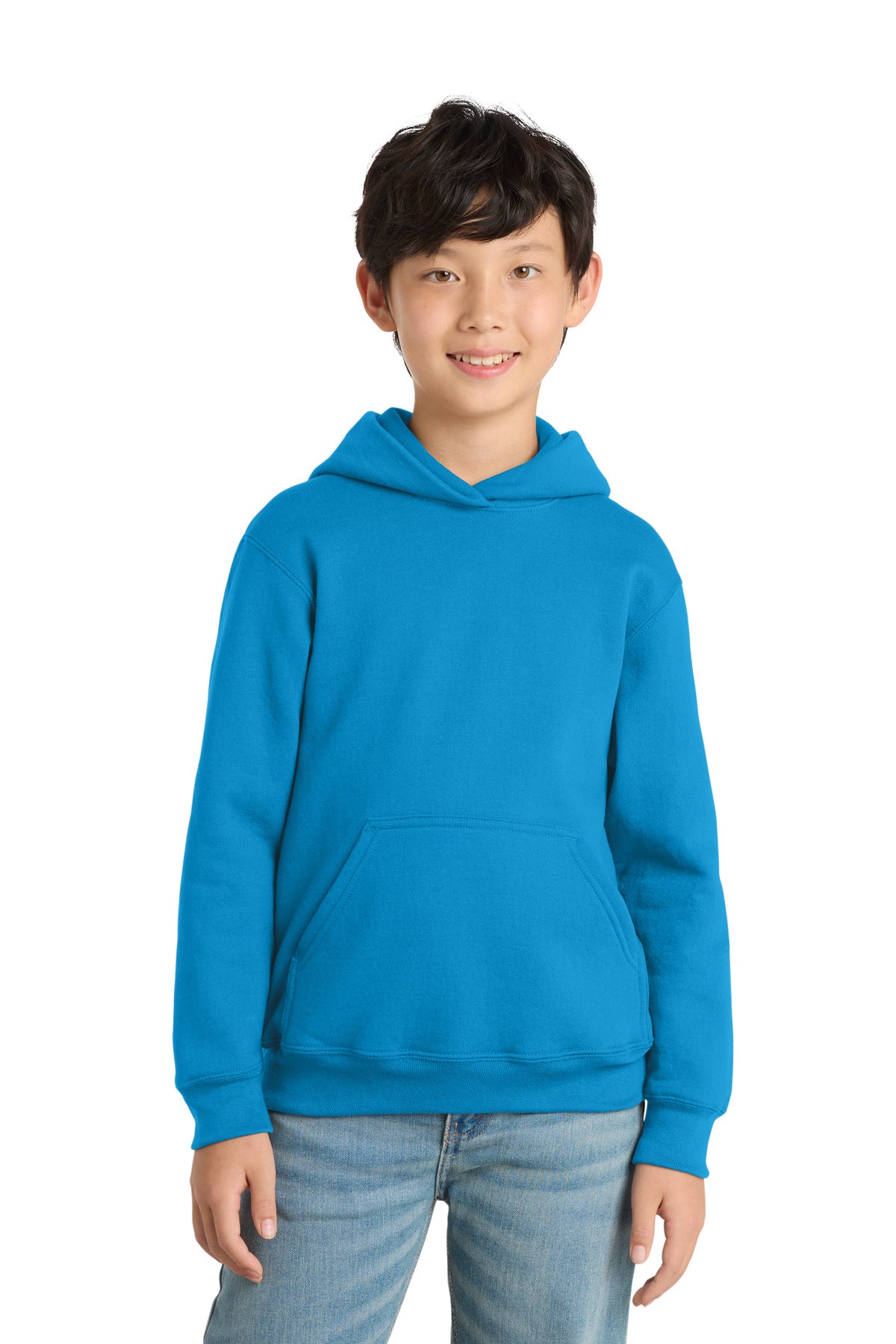 Port & Co™ Youth Core Fleece Pullover Hooded Sweatshirt.  PC90YH