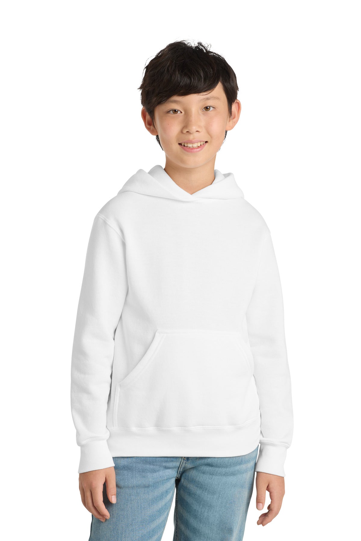 Port & Co™ Youth Core Fleece Pullover Hooded Sweatshirt.  PC90YH