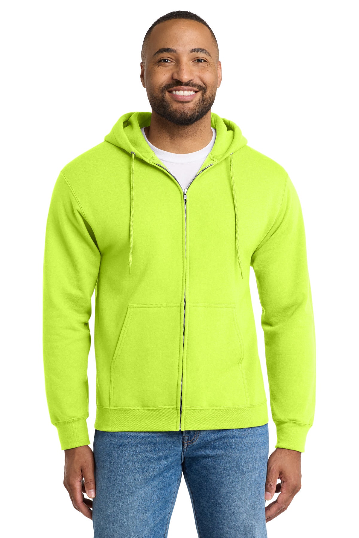 Port & Co™ Tall Essential Fleece Full-Zip Hooded Sweatshirt. PC90ZHT