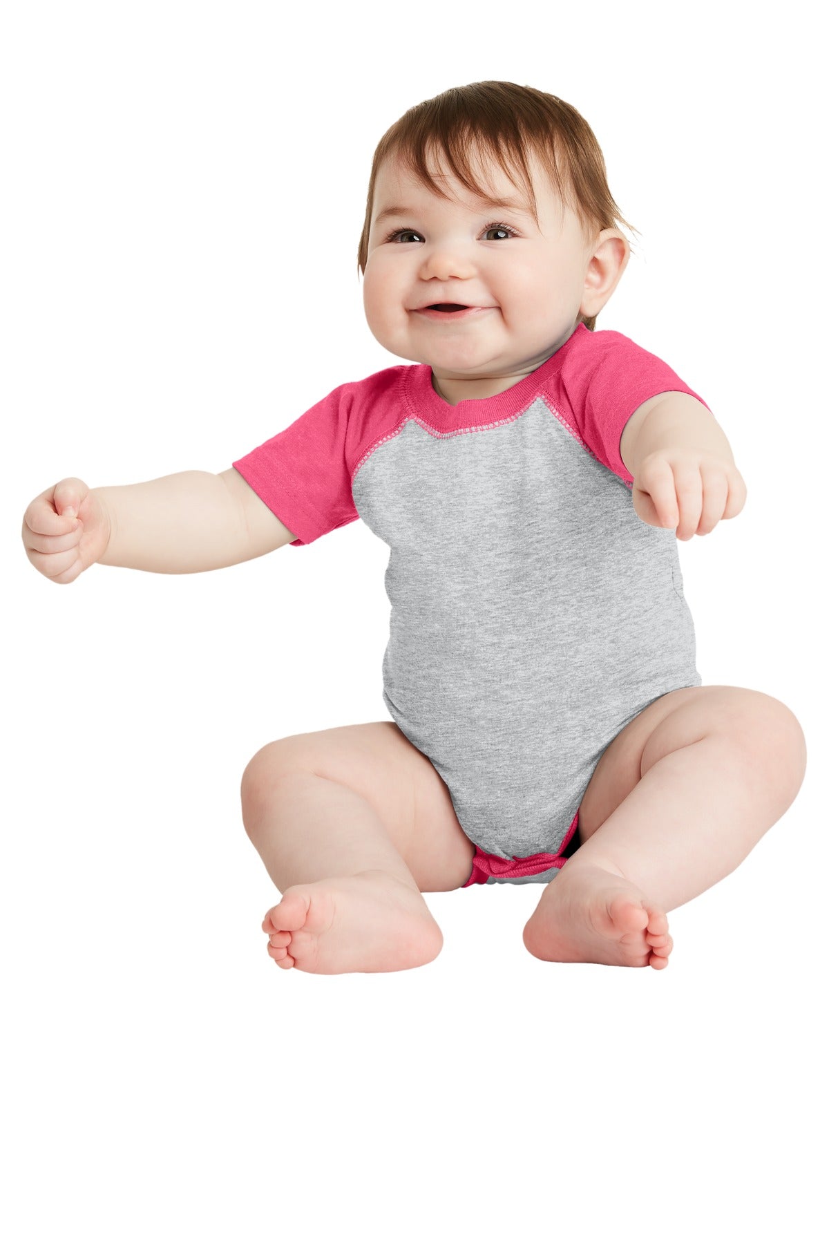 Rabbit Skins™ Infant Baseball Fine Jersey Bodysuit. RS4430