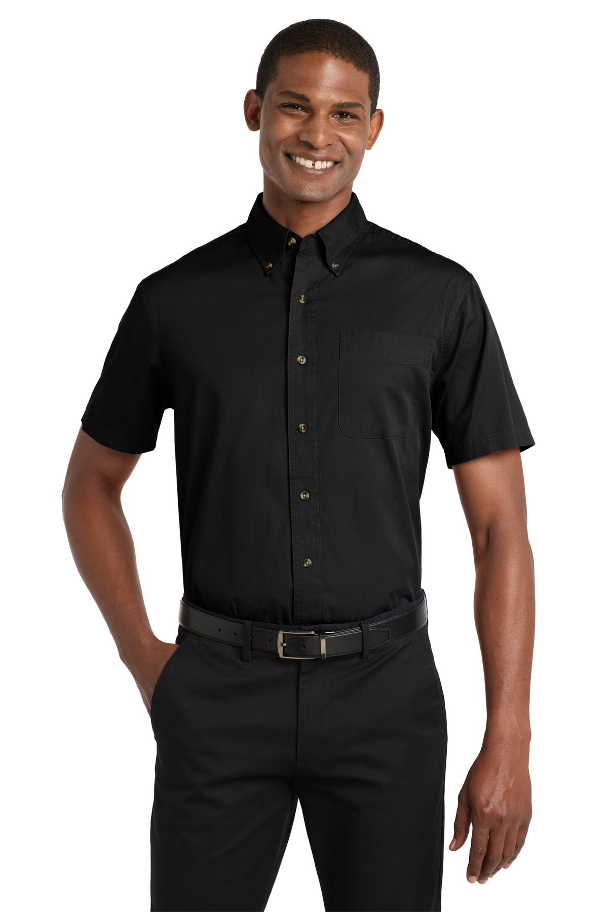 Port Authority® Short Sleeve Twill Shirt. S500T