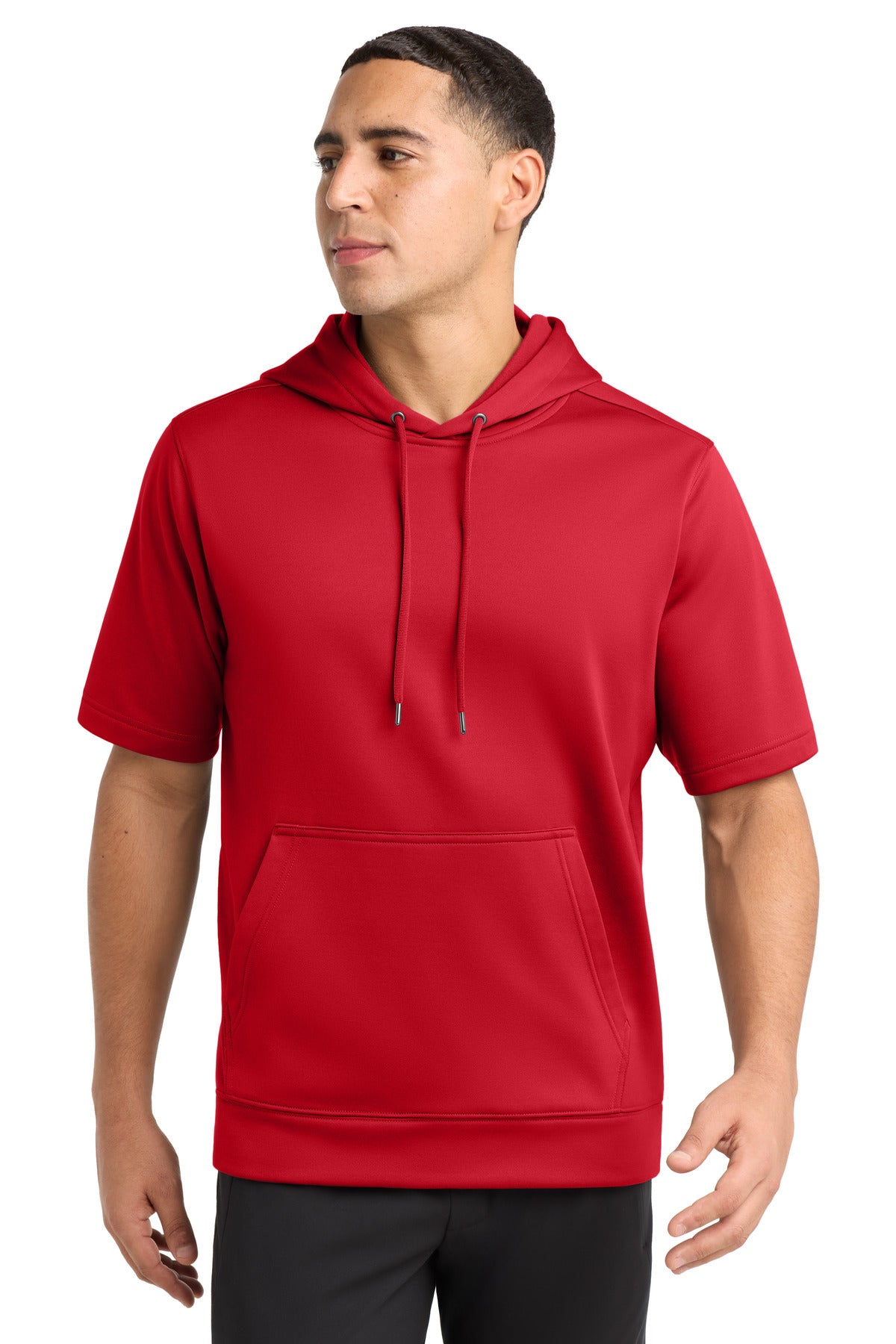 Sport-Tek ® Sport-Wick ® Fleece Short Sleeve Hooded Pullover. ST251